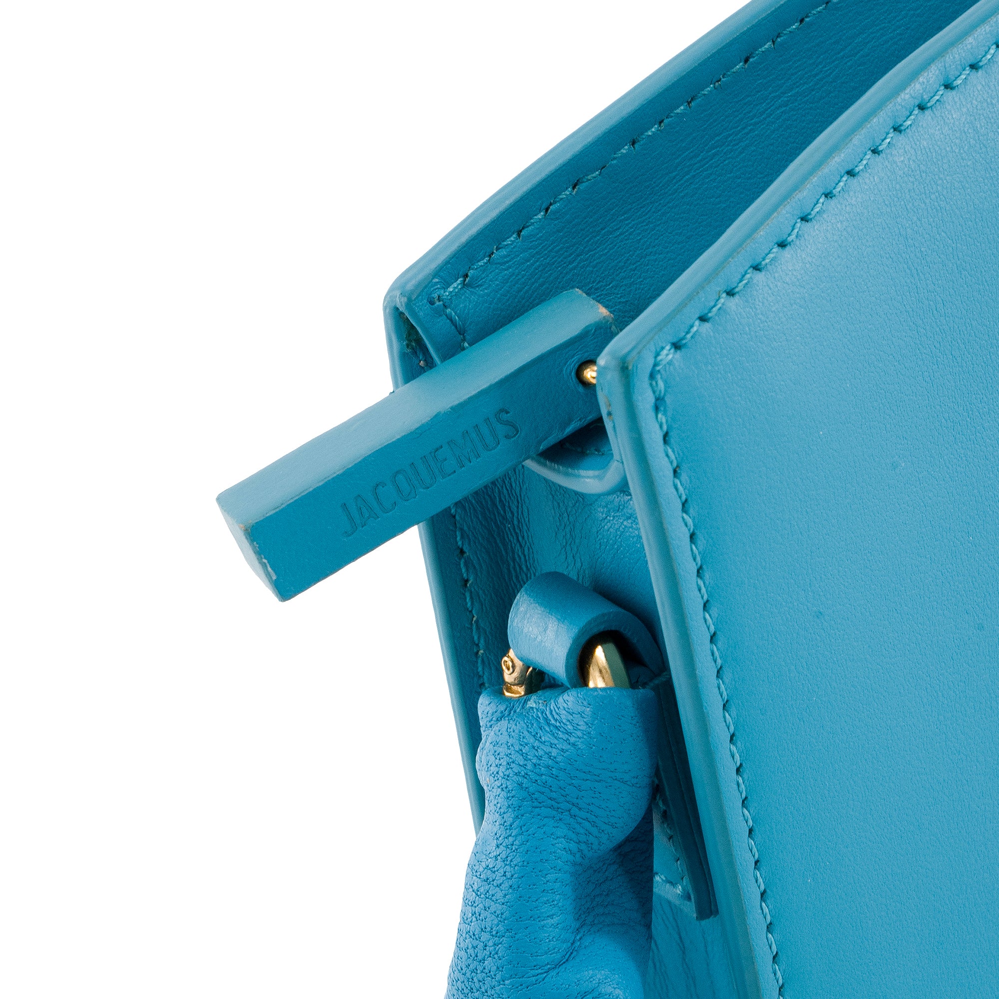 JACQUEMUS - Sac à épaule La Vague Jacquemus en cuir bleu