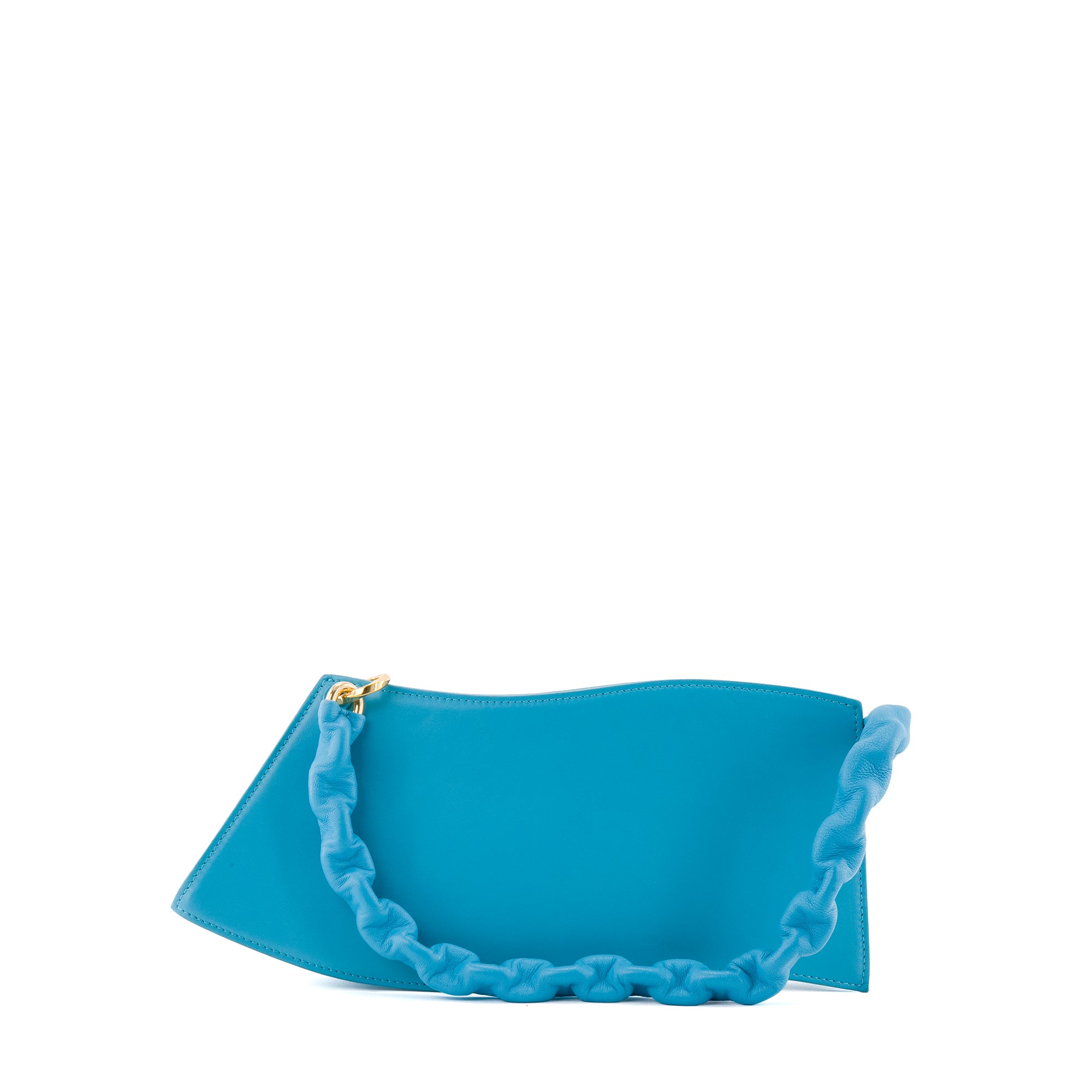 JACQUEMUS - Sac à épaule La Vague Jacquemus en cuir bleu