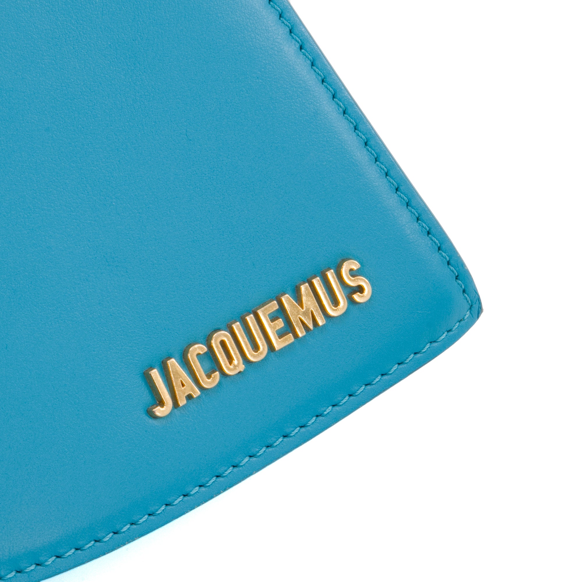 JACQUEMUS - Sac à épaule La Vague Jacquemus en cuir bleu