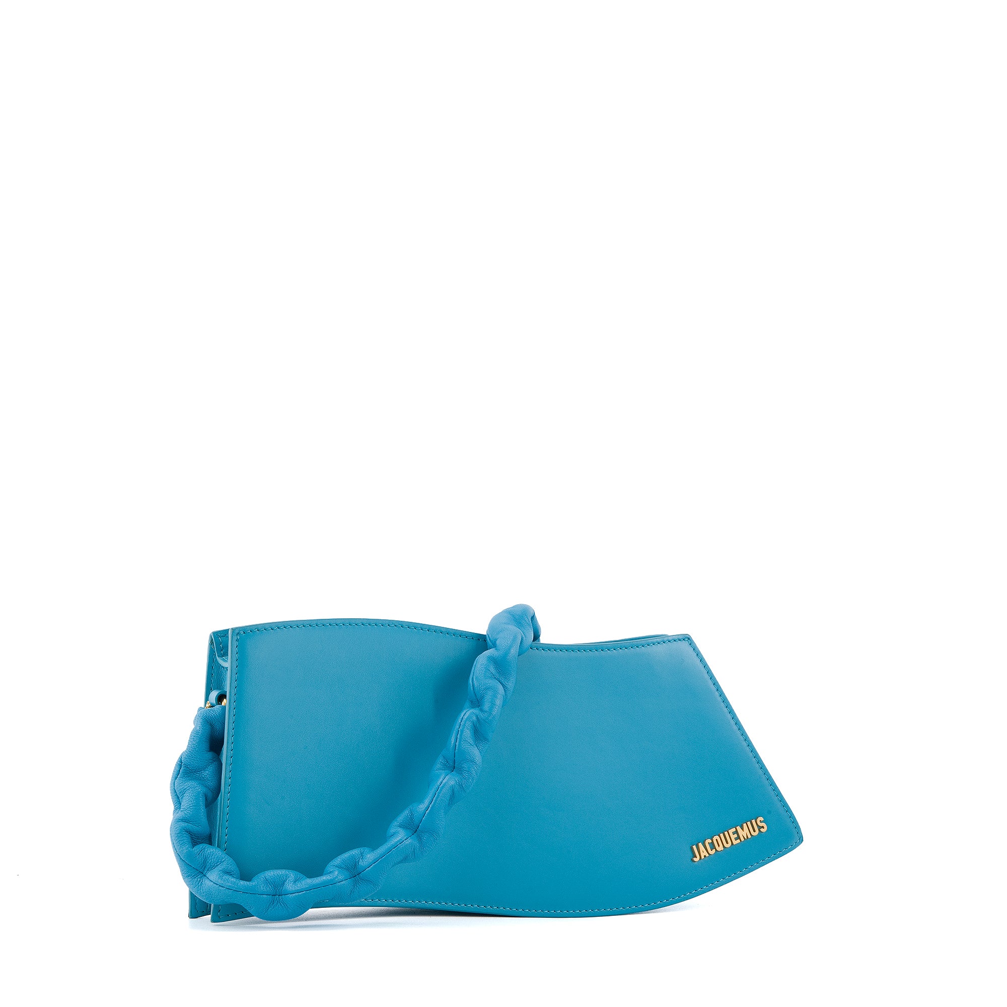 JACQUEMUS - Sac à épaule La Vague Jacquemus en cuir bleu