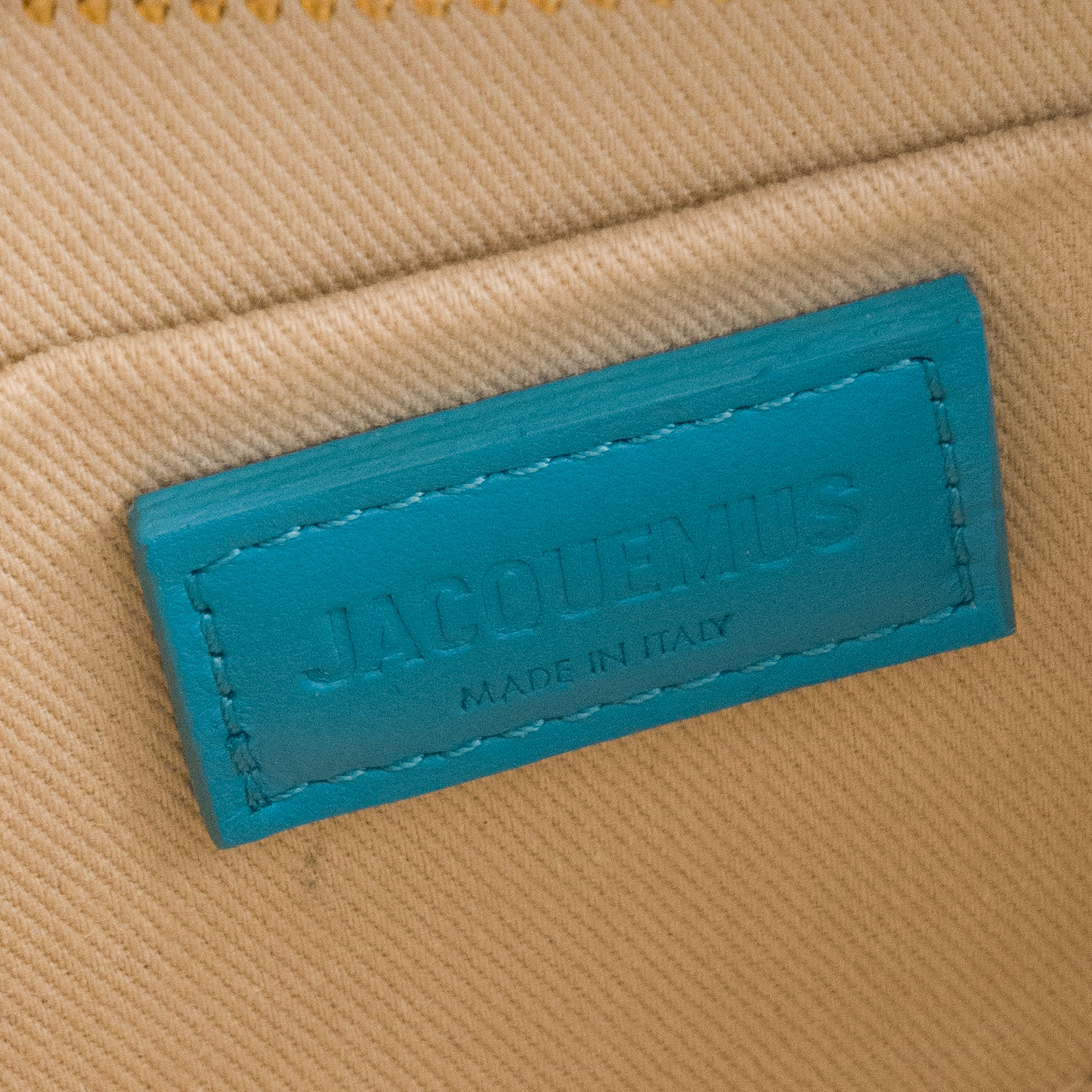 JACQUEMUS - Sac à épaule La Vague Jacquemus en cuir bleu