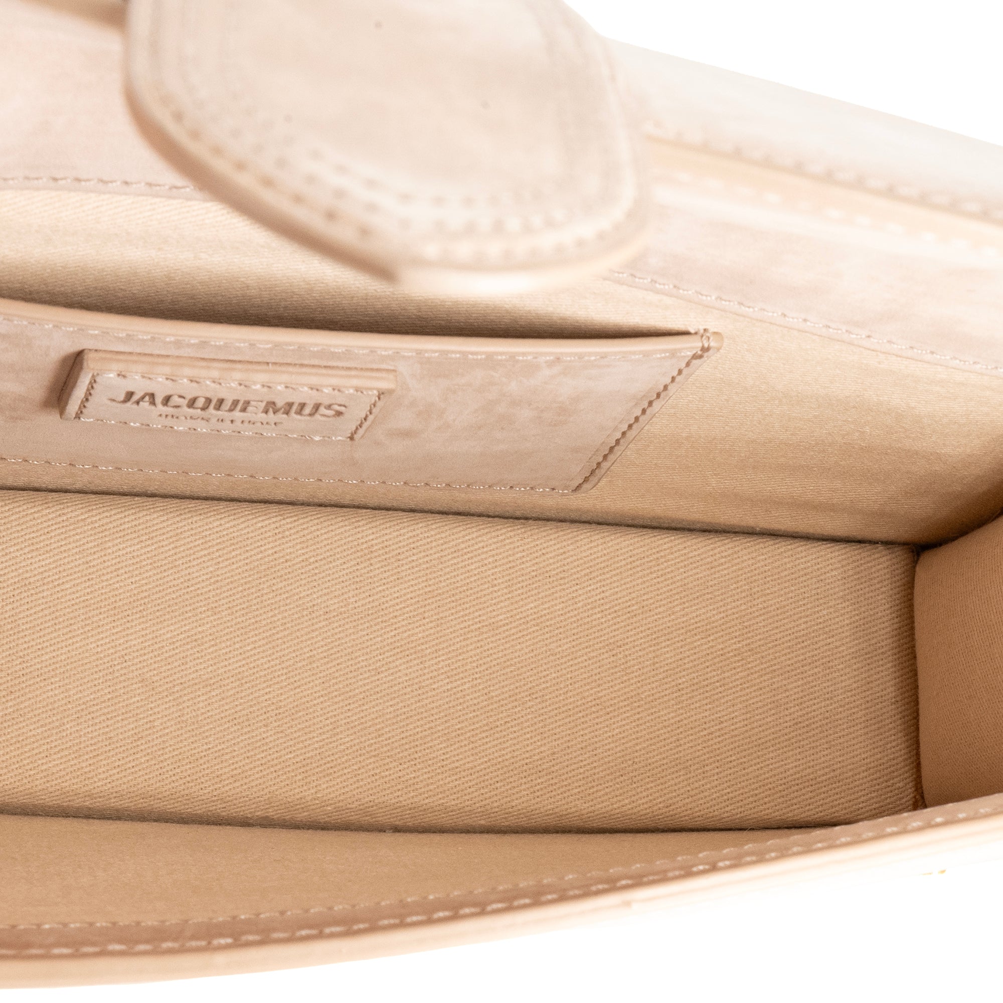 JACQUEMUS - Sac à épaule Le Bambino long Jacquemus en cuir beige