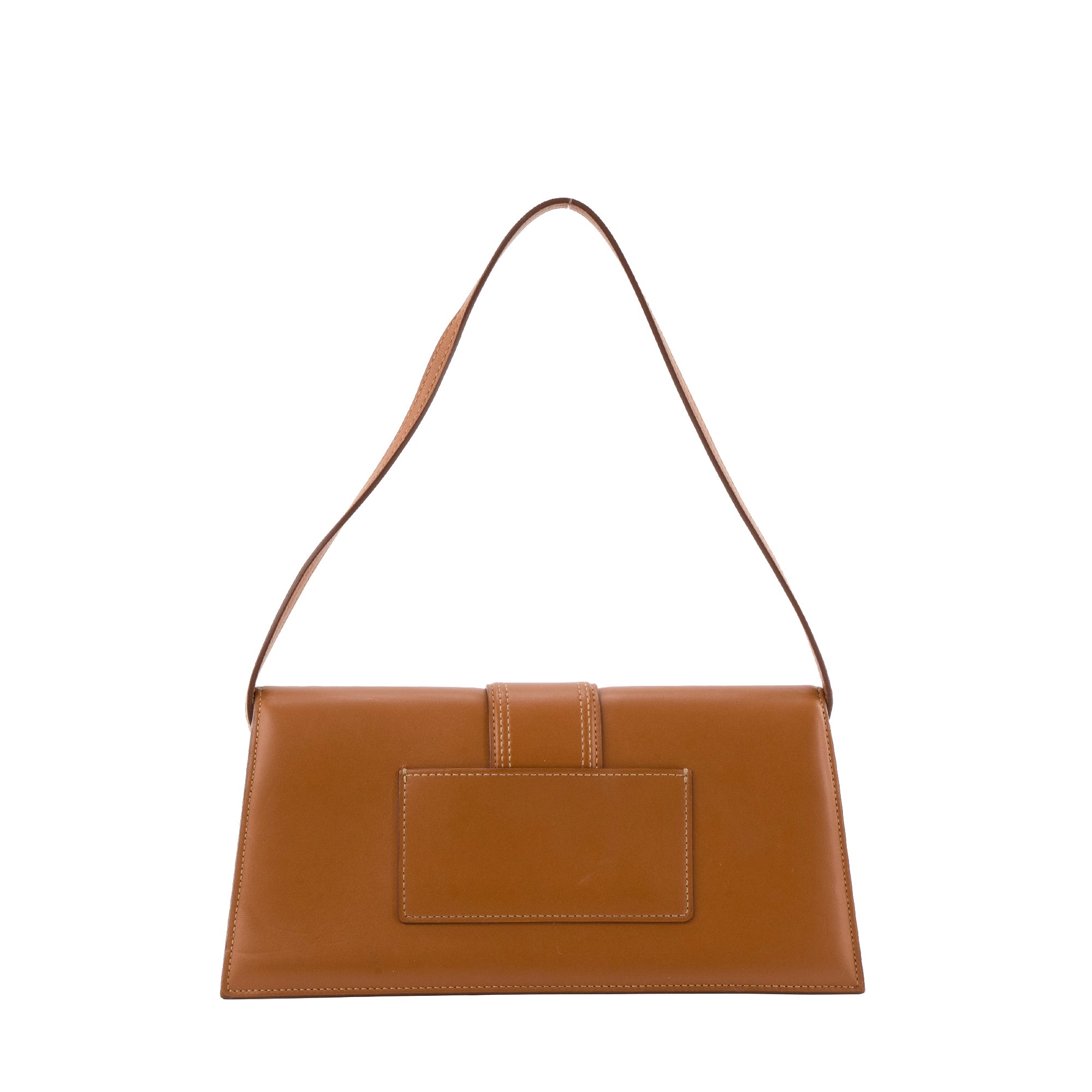 JACQUEMUS - Sac à épaule Le Bambino Long Jacquemus en cuir marron