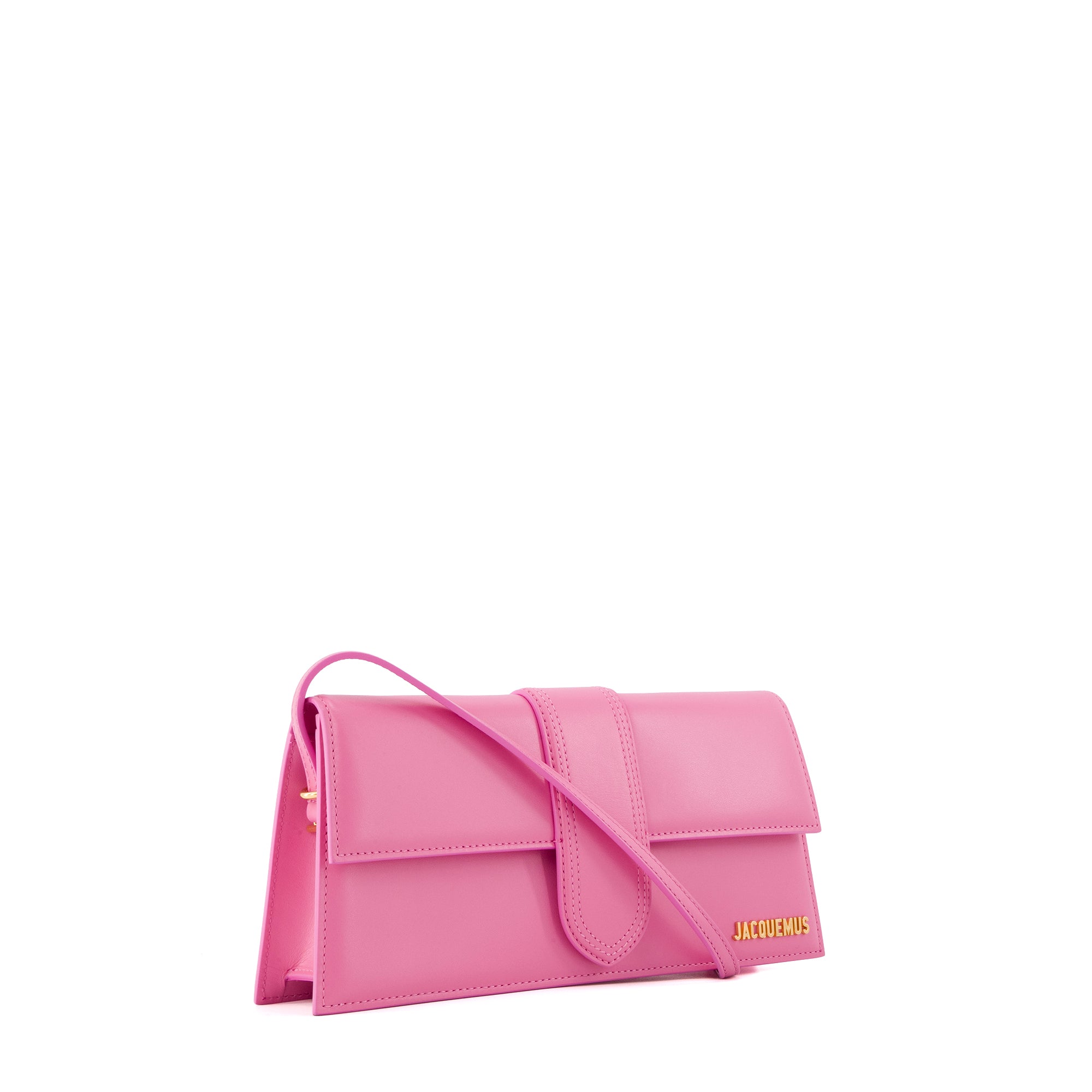 JACQUEMUS - Sac à épaule Le Bambino long Jacquemus en cuir rose