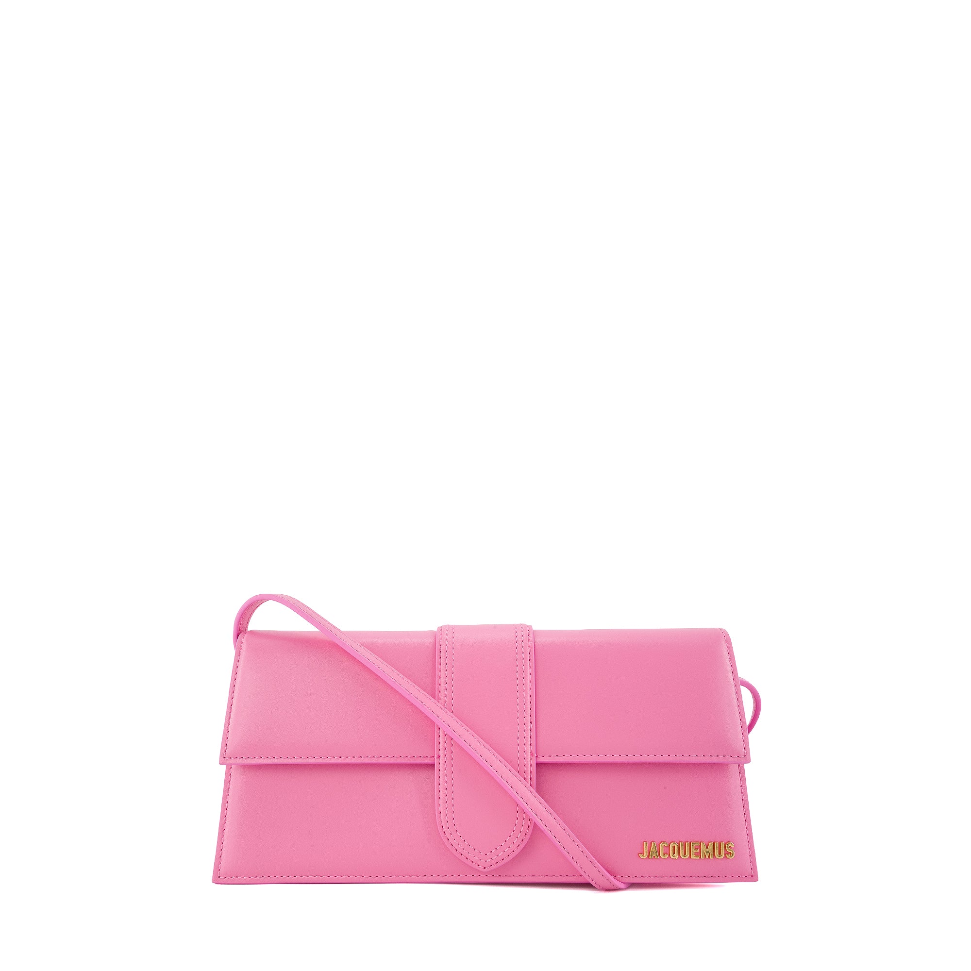 JACQUEMUS - Sac à épaule Le Bambino long Jacquemus en cuir rose