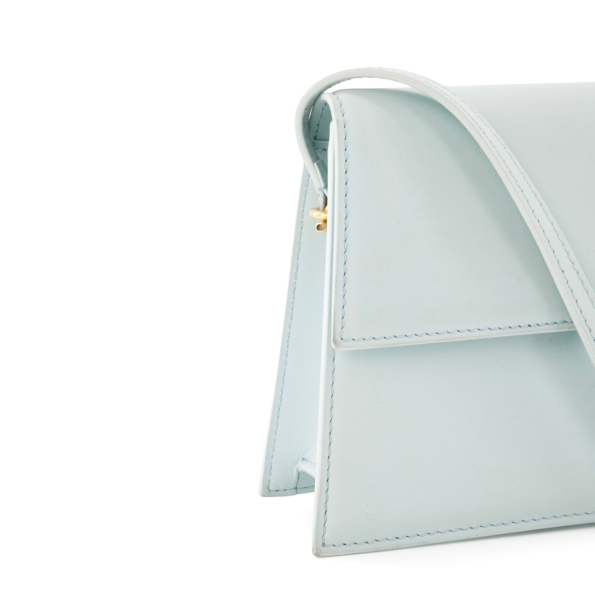 JACQUEMUS - Sac à épaule Le Bambino long Jacquemus en nubuck bleu