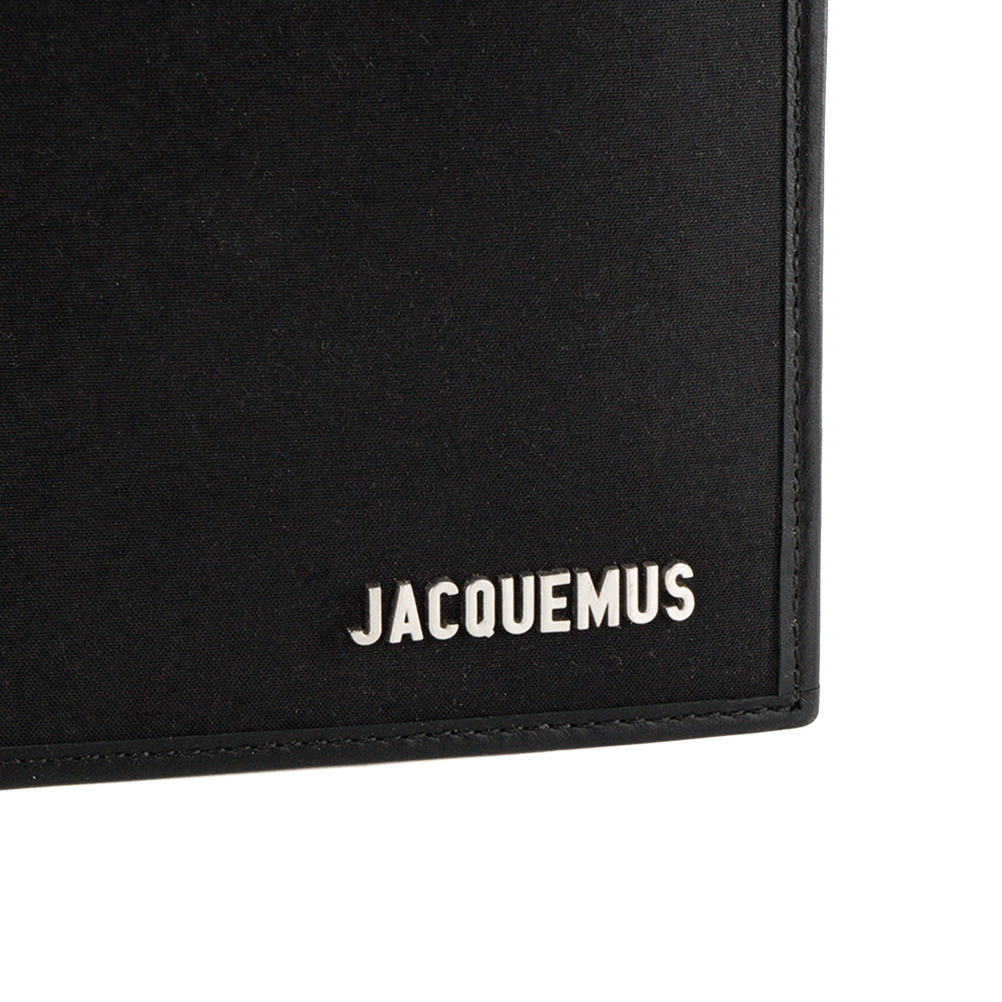 JACQUEMUS - Sac à épaule Le Cabas Jacquemus en toile et cuir noir