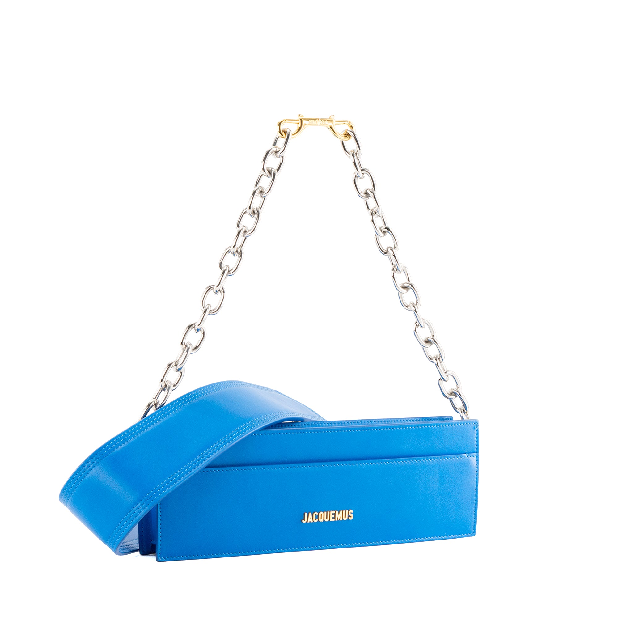 JACQUEMUS - Sac à épaule Le CiuCiu Jacquemus en cuir lisse bleu