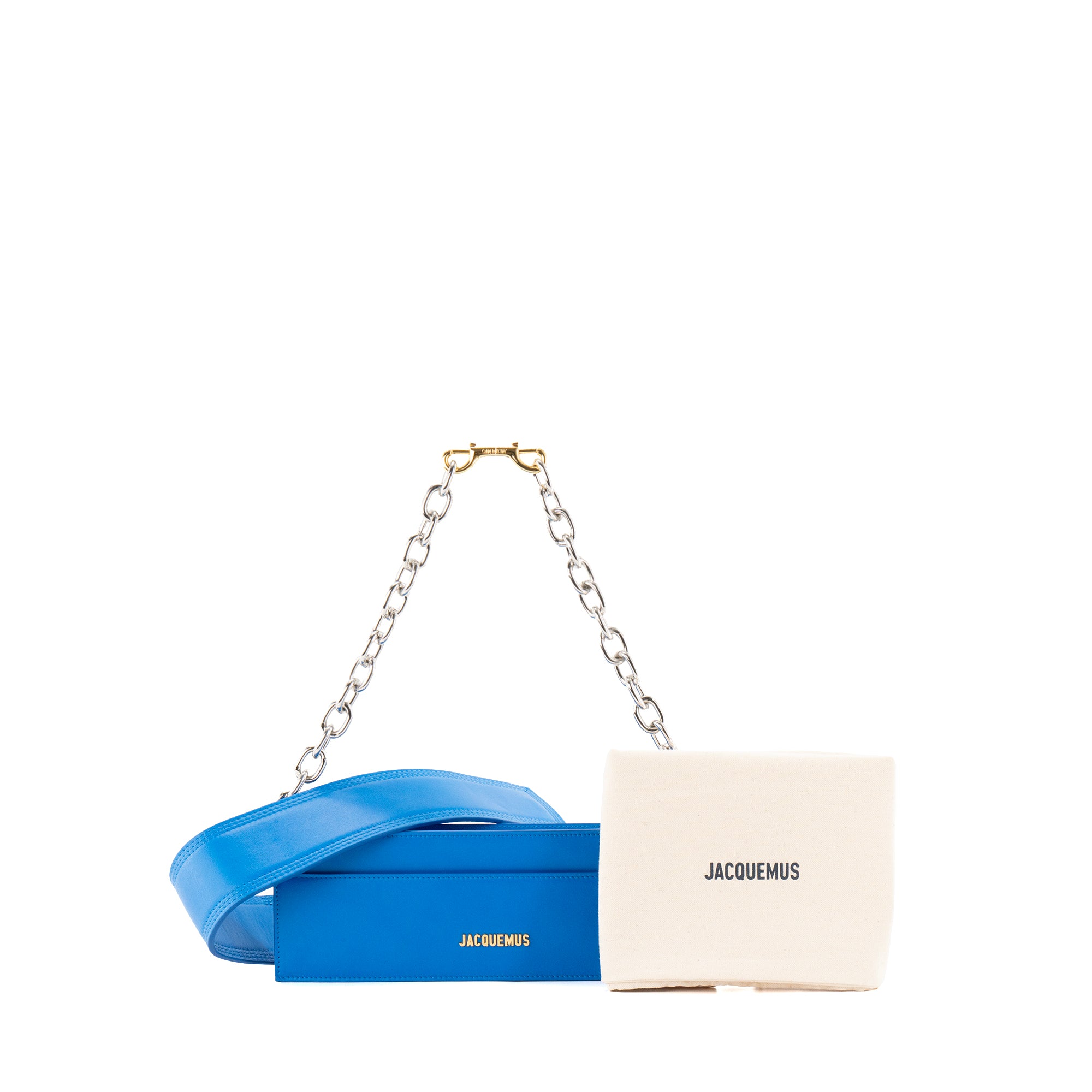 JACQUEMUS - Sac à épaule Le CiuCiu Jacquemus en cuir lisse bleu