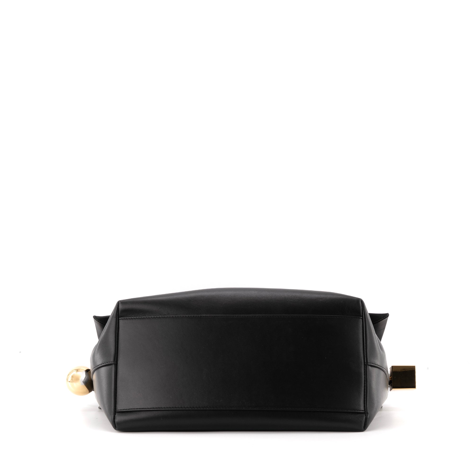 JACQUEMUS - Sac à épaule Le grand Rond Carré Jacquemus en cuir noir