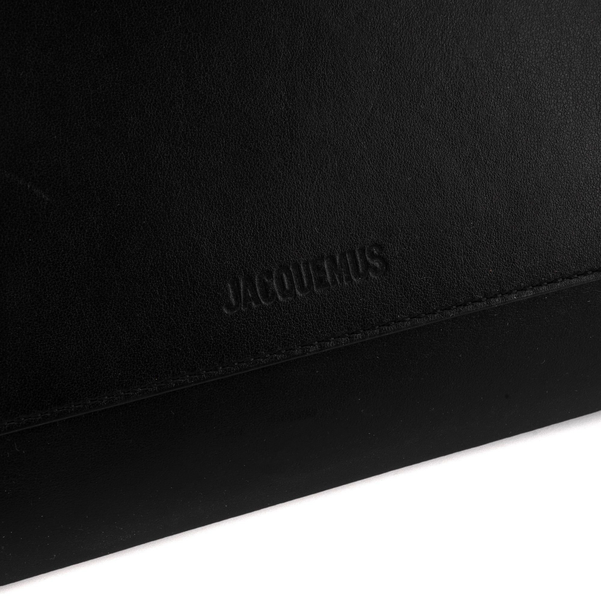 JACQUEMUS - Sac à épaule Le grand Rond Carré Jacquemus en cuir noir