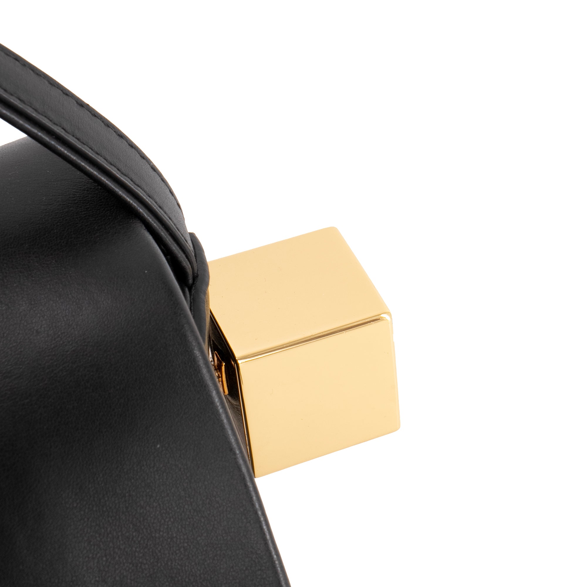 JACQUEMUS - Sac à épaule Le grand Rond Carré Jacquemus en cuir noir