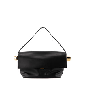 JACQUEMUS - Sac à épaule Le grand Rond Carré Jacquemus en cuir noir