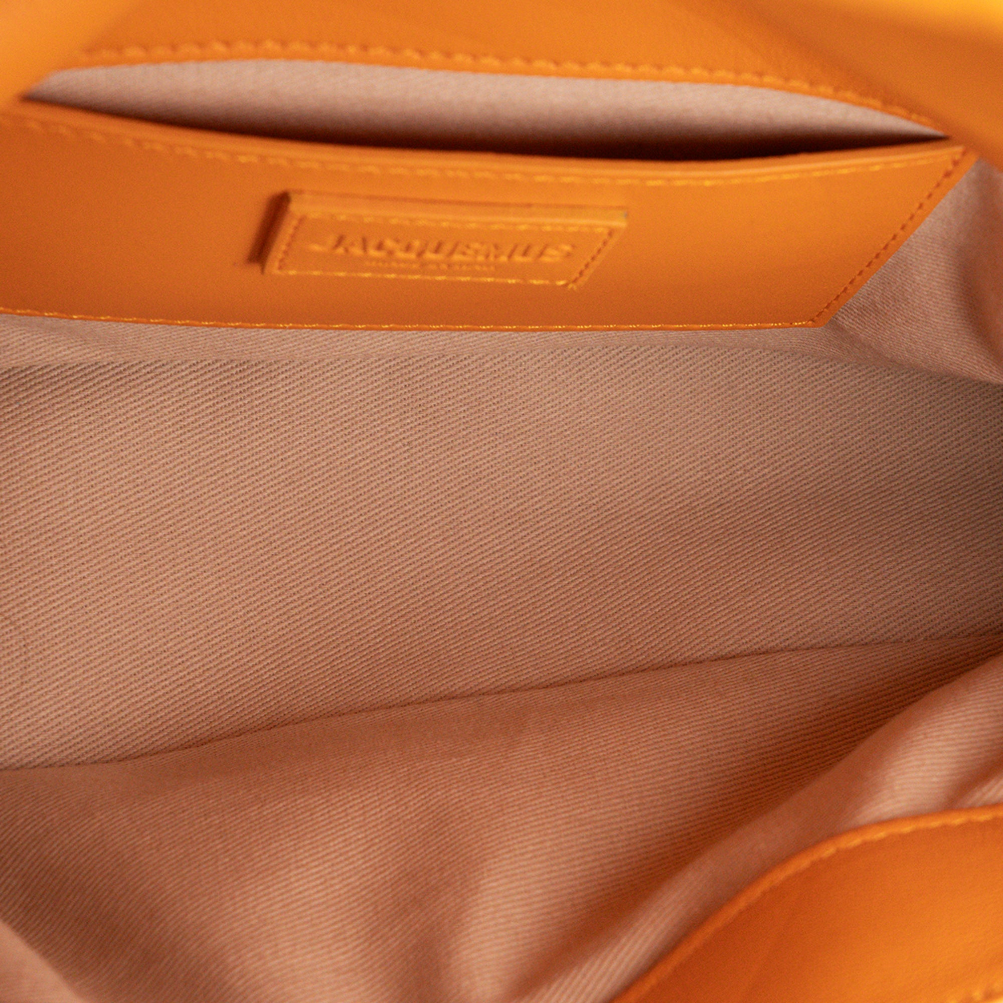 JACQUEMUS - Sac à bandoulière Bambimou Jacquemus en cuir lisse orange