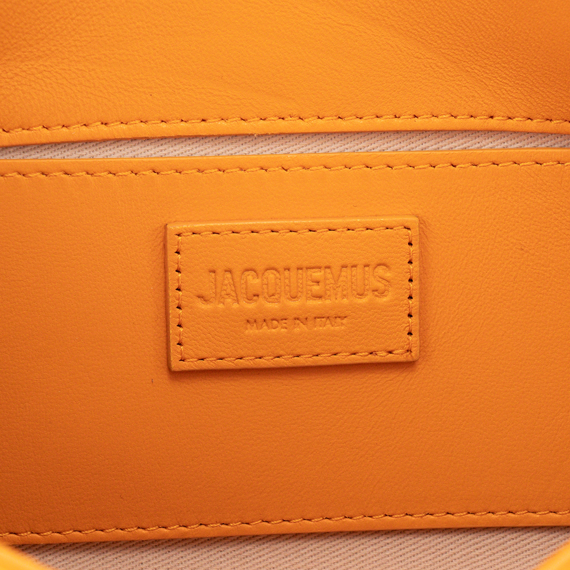 JACQUEMUS - Sac à bandoulière Bambimou Jacquemus en cuir lisse orange