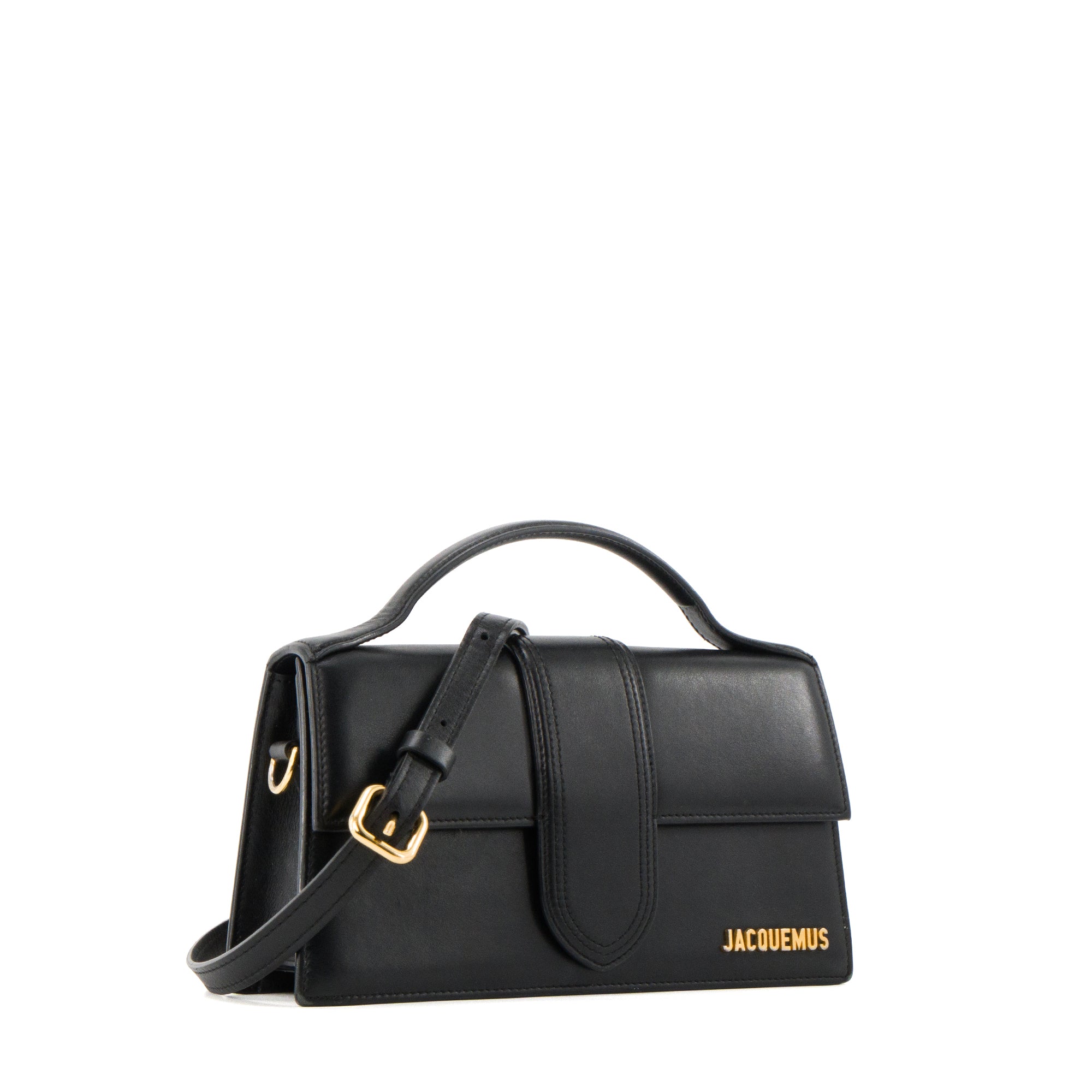 JACQUEMUS - Sac à bandoulière Le Grand Bambino Jacquemus en cuir noir