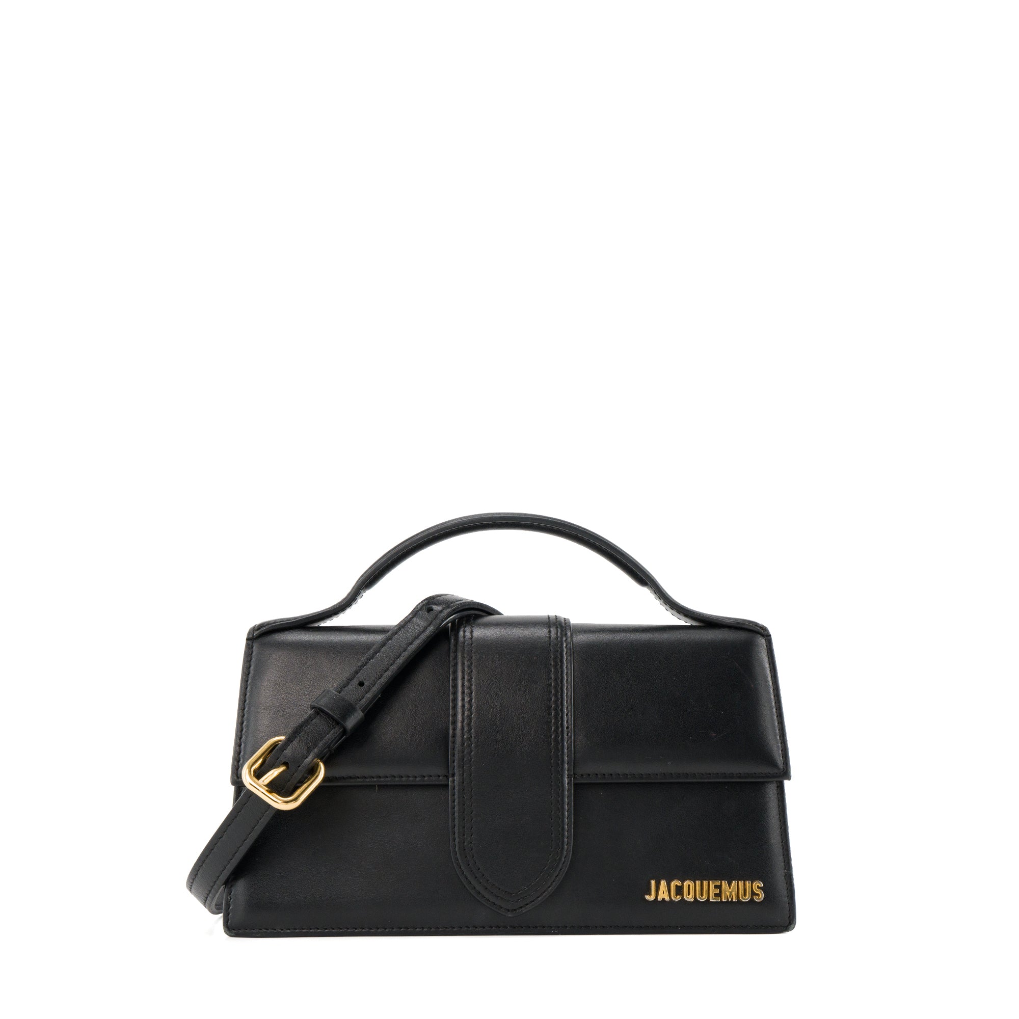 JACQUEMUS - Sac à bandoulière Le Grand Bambino Jacquemus en cuir noir