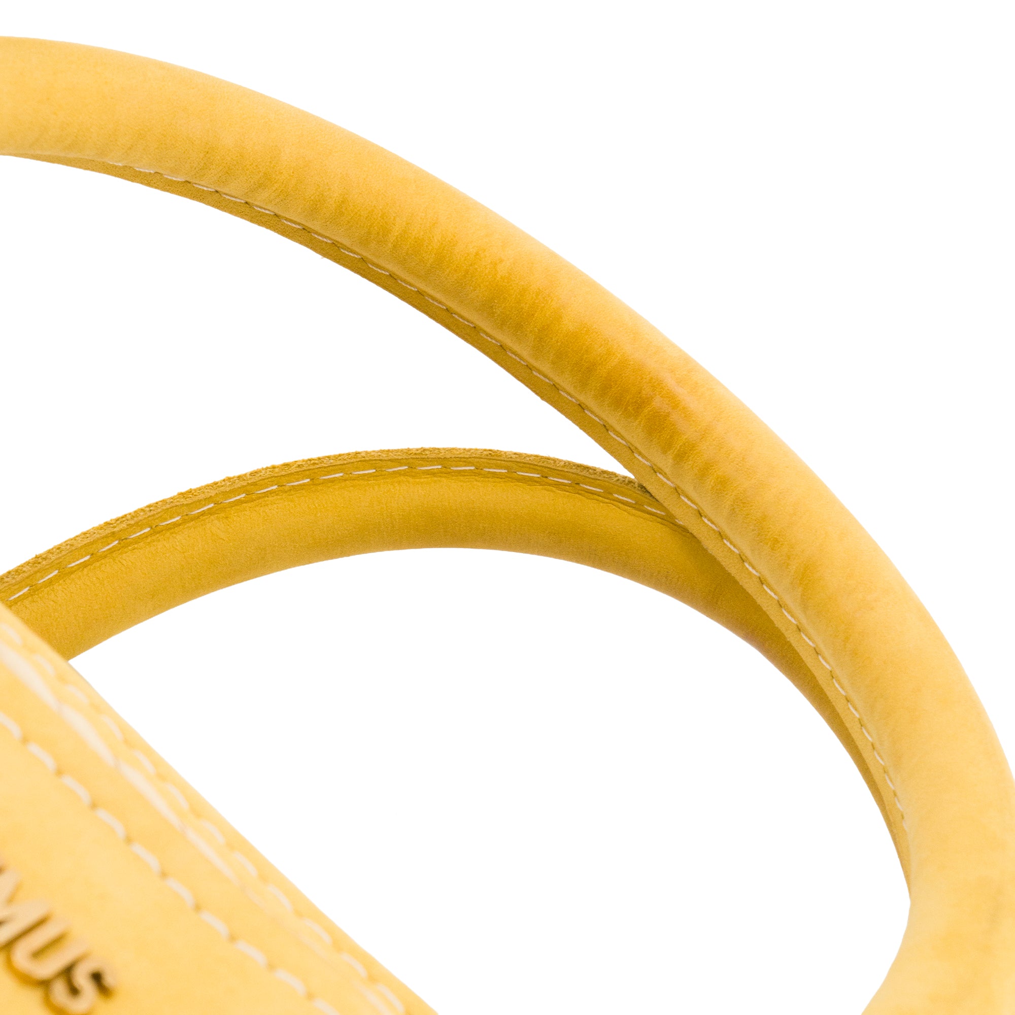 JACQUEMUS - Sac cabas Le Panier Soli Jacquemus en raphia et cuir jaune