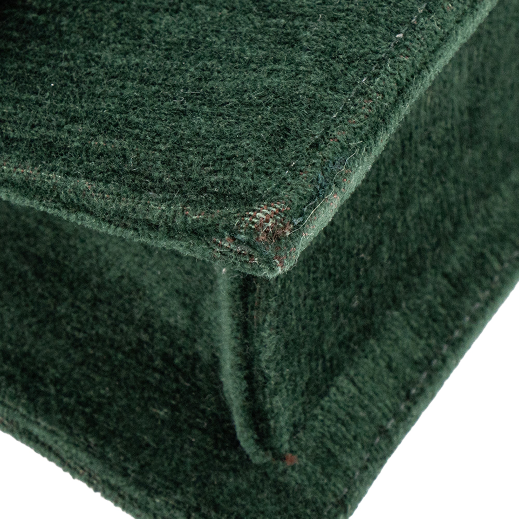 JACQUEMUS - Sac Le bambino long Jacquemus en velours et cuir vert foncé