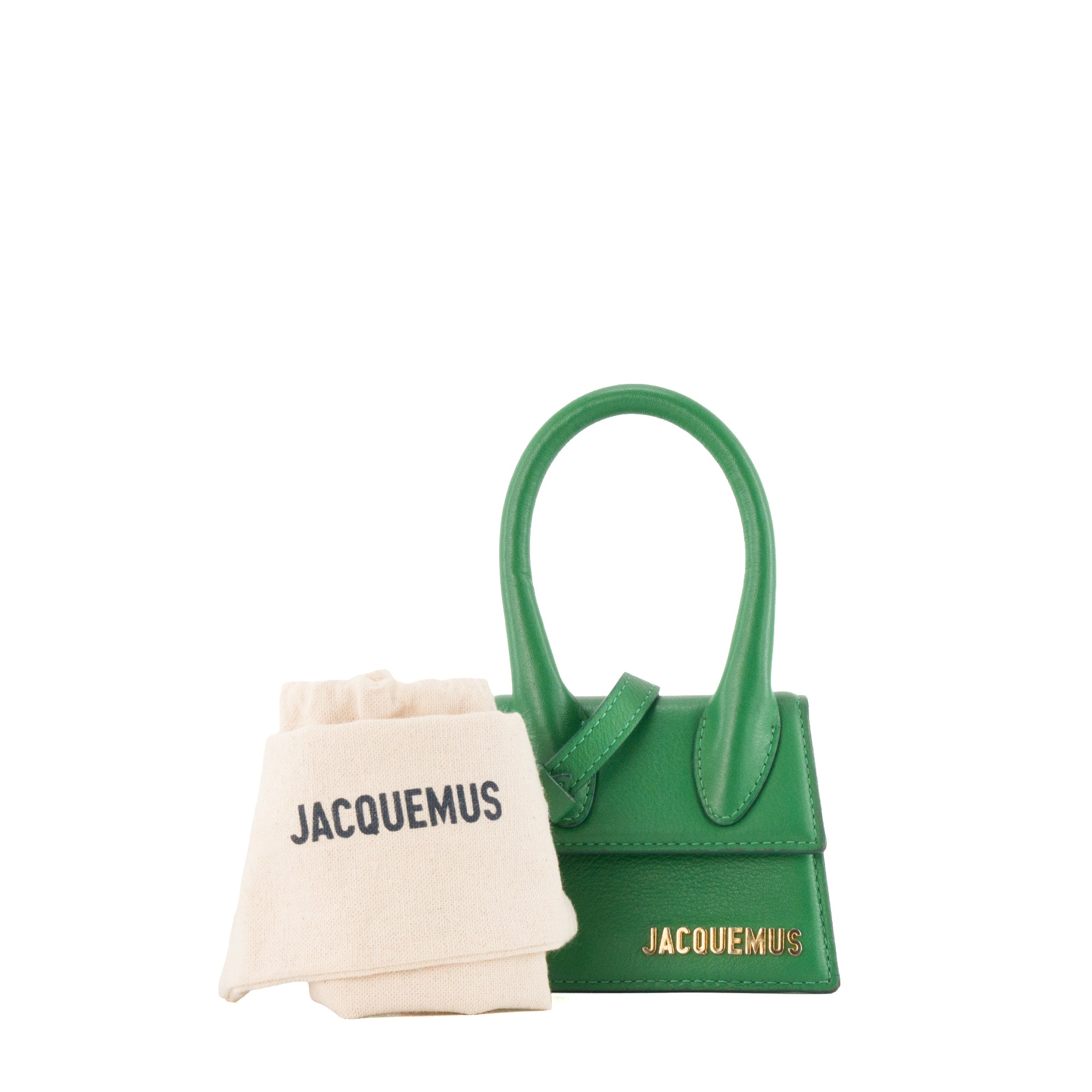 JACQUEMUS - Sac à bandoulière Chiquito Mini Jacquemus en cuir lisse vert