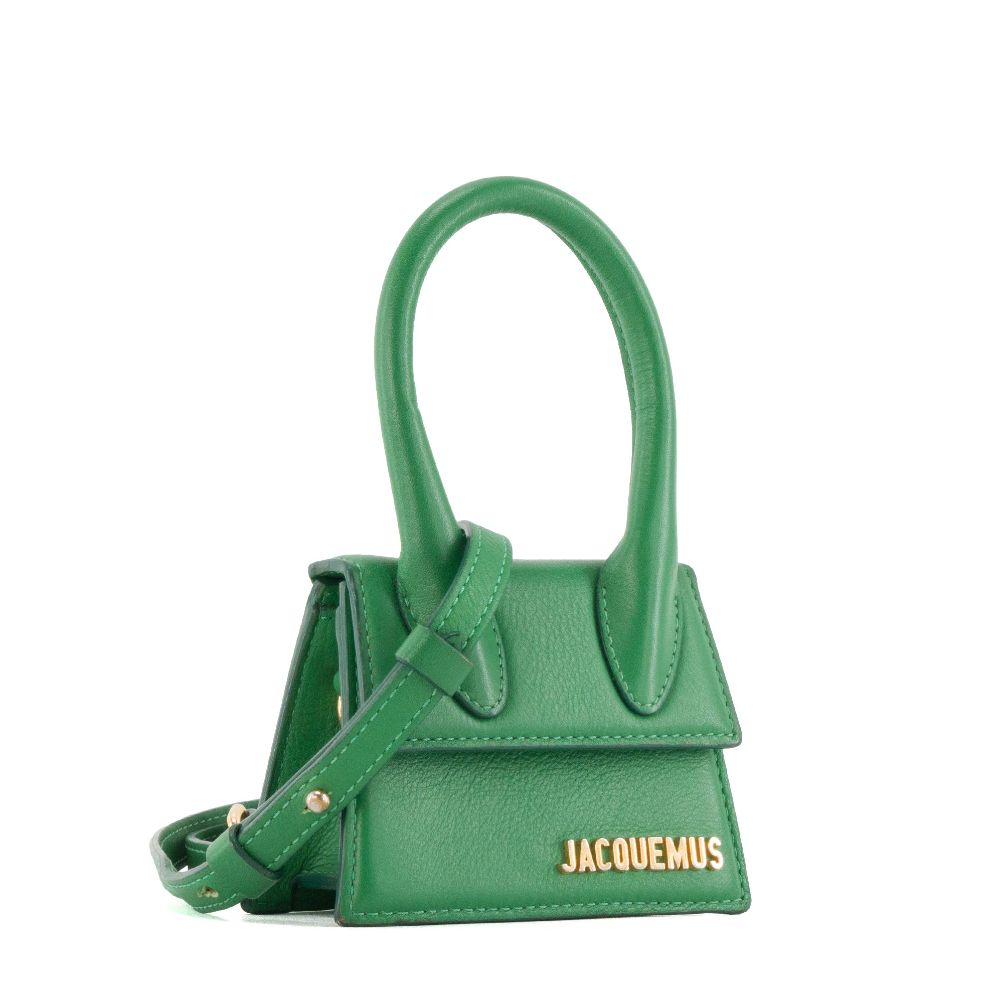 JACQUEMUS - Sac à bandoulière Chiquito Mini Jacquemus en cuir lisse vert
