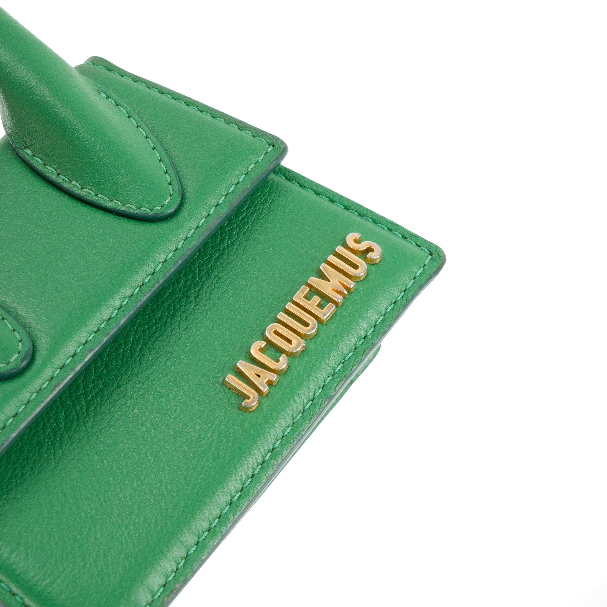 JACQUEMUS - Sac à bandoulière Chiquito Mini Jacquemus en cuir lisse vert
