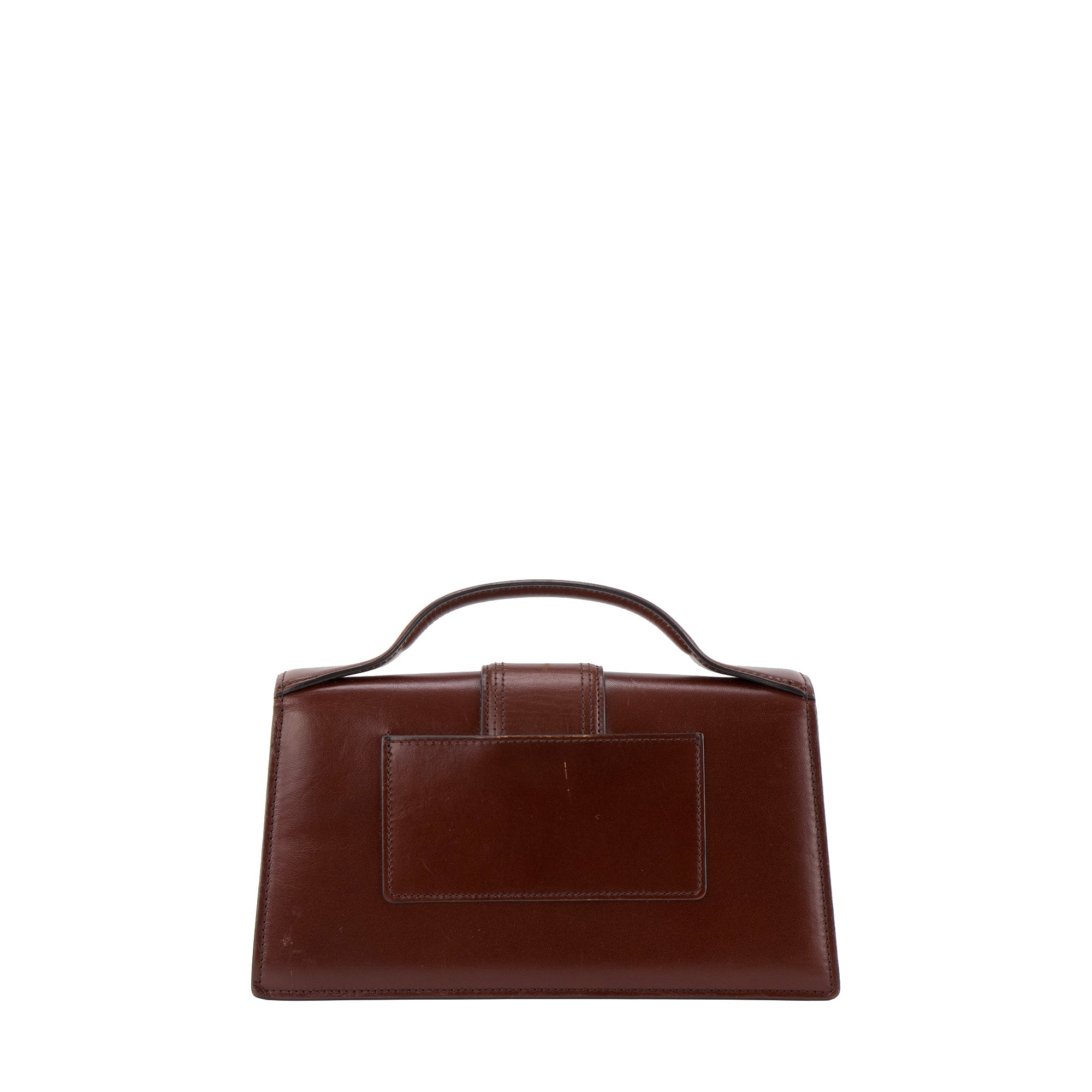 JACQUEMUS - Sac à bandoulière Le Grand Bambino Jacquemus en cuir bordeaux