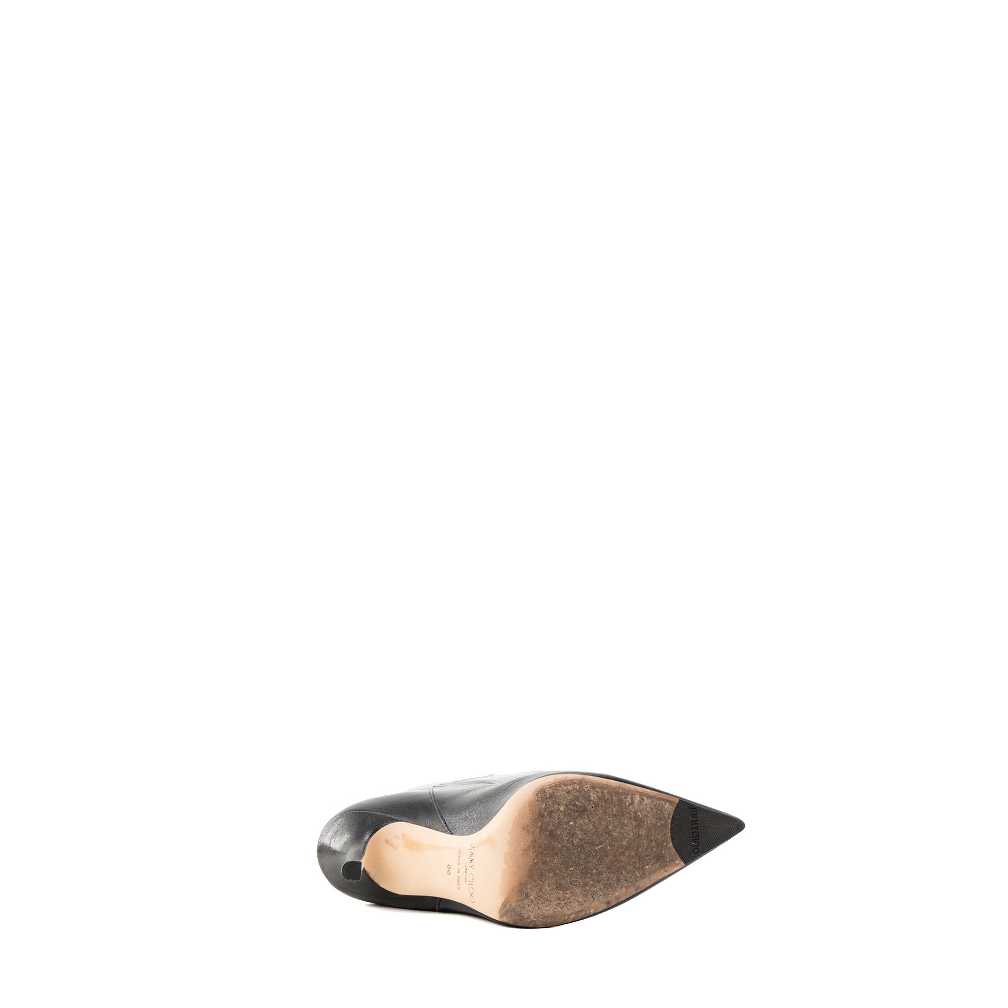 JIMMY CHOO - Bottes Jimmy Choo en cuir lisse noir (T36)