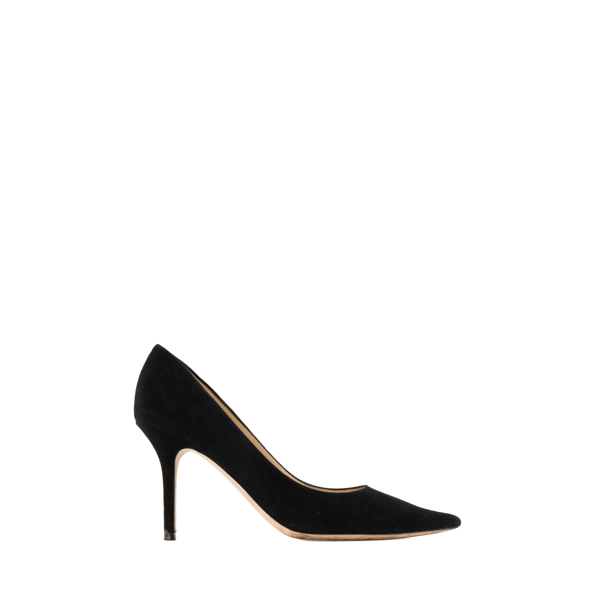 JIMMY CHOO - Escarpins Agnes Jimmy Choo en suède noir (T38)