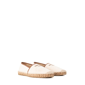 JIMMY CHOO - Espadrilles Jimmy Choo en toile et raphia beige (T41)
