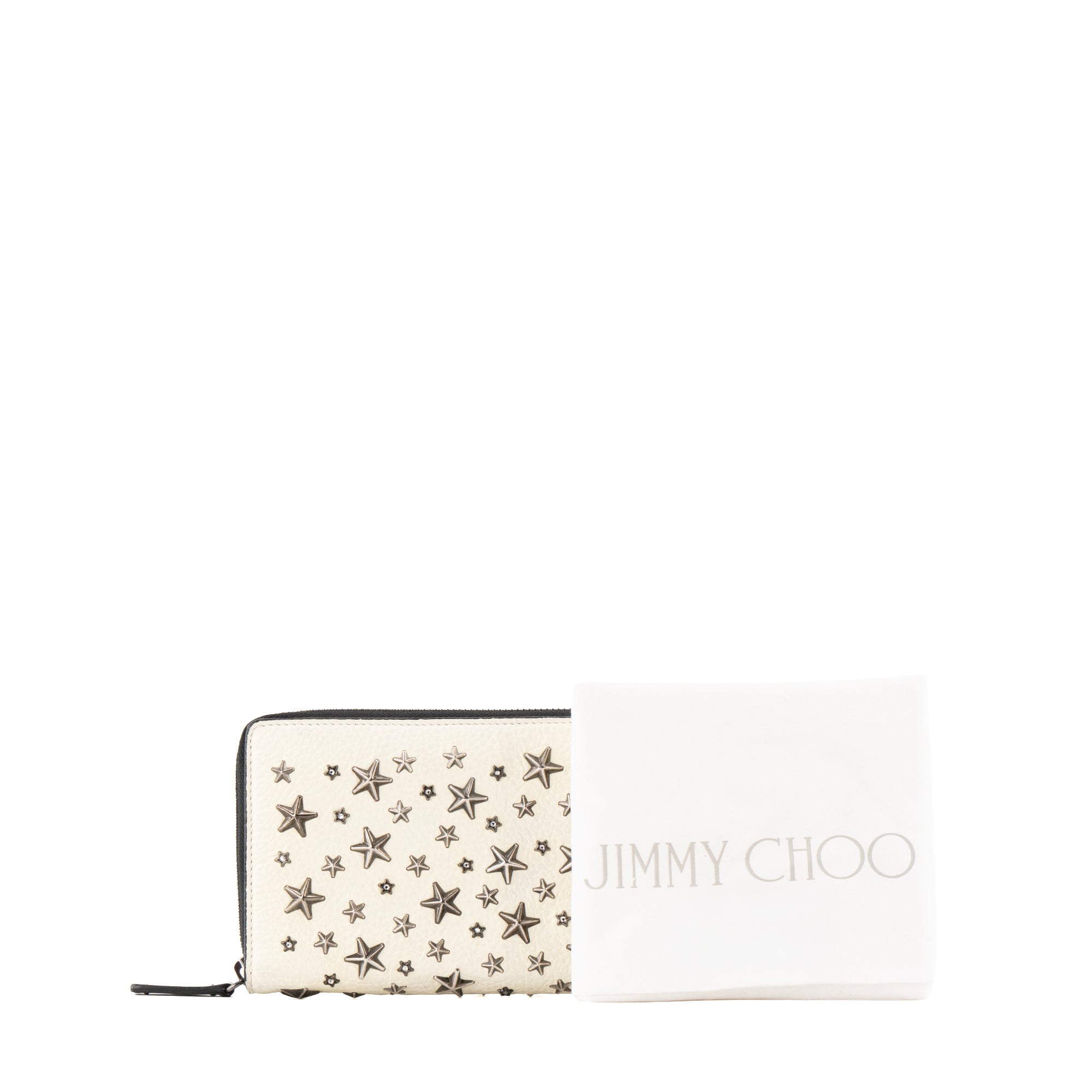 JIMMY CHOO - Portefeuille Filipa Jimmy Choo en cuir blanc