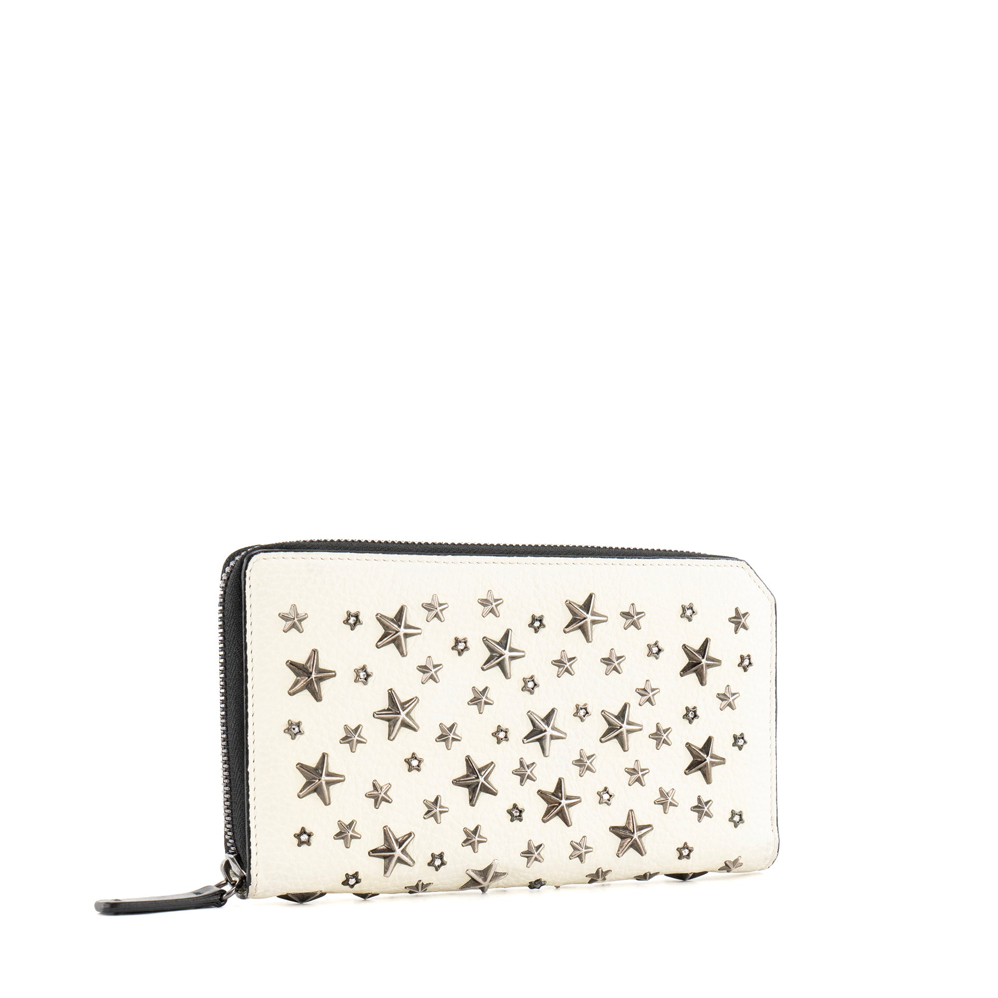 JIMMY CHOO - Portefeuille Filipa Jimmy Choo en cuir blanc