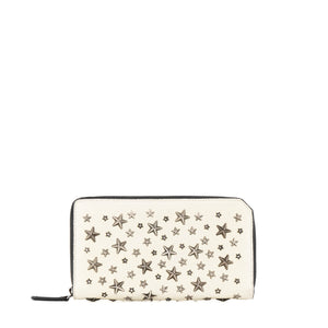 JIMMY CHOO - Portefeuille Filipa Jimmy Choo en cuir blanc