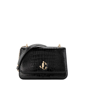 JIMMY CHOO - Sac à bandoulière Palace Jimmy Choo en cuir embossé noir