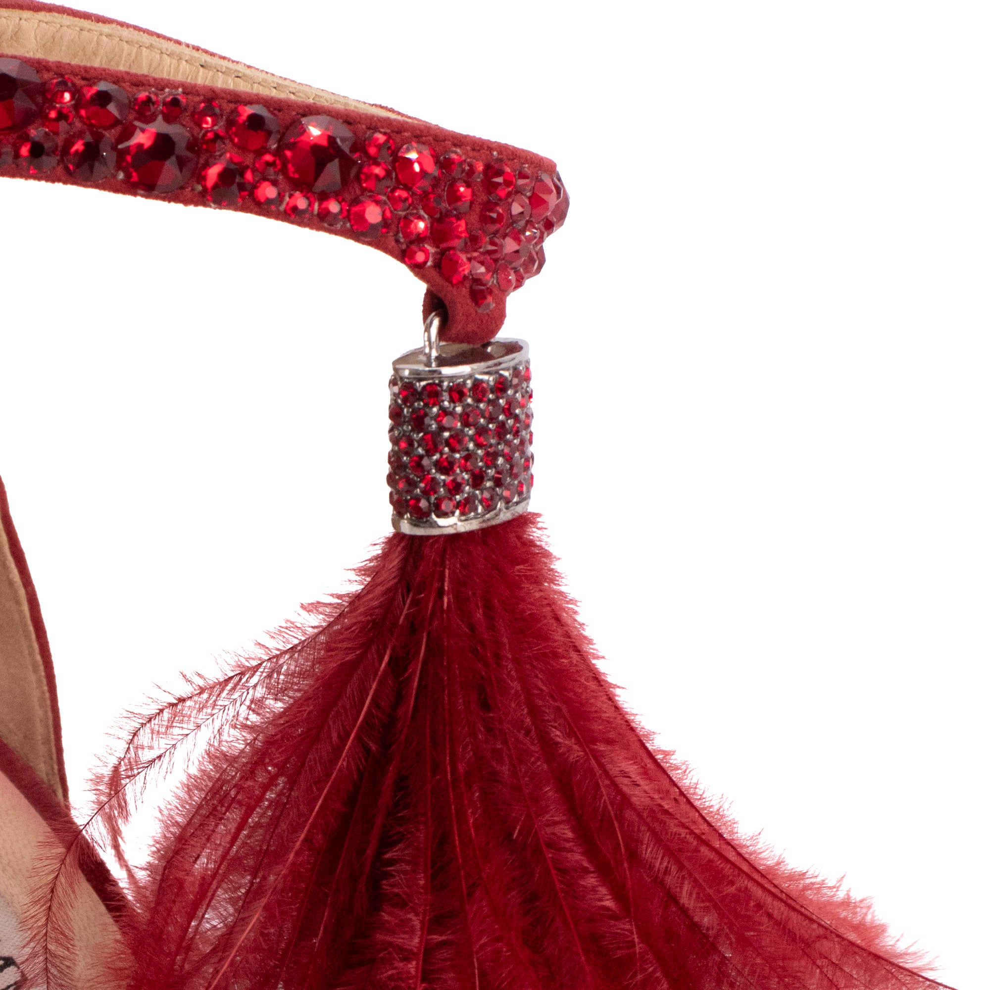 JIMMY CHOO - Sandales à talon Viola Jimmy Choo ornées de cristaux rouges