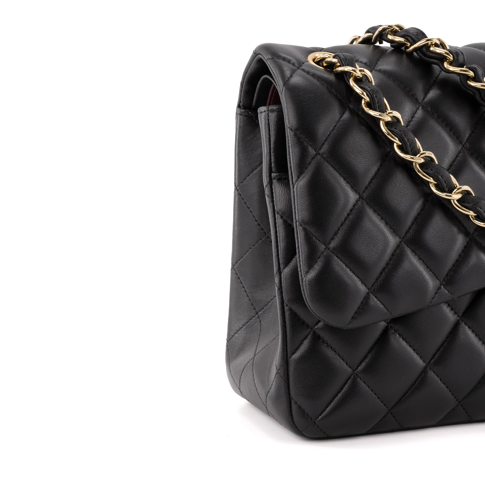 CHANEL - Sac à bandoulière Classique/Timeless Jumbo Chanel en cuir lisse noir