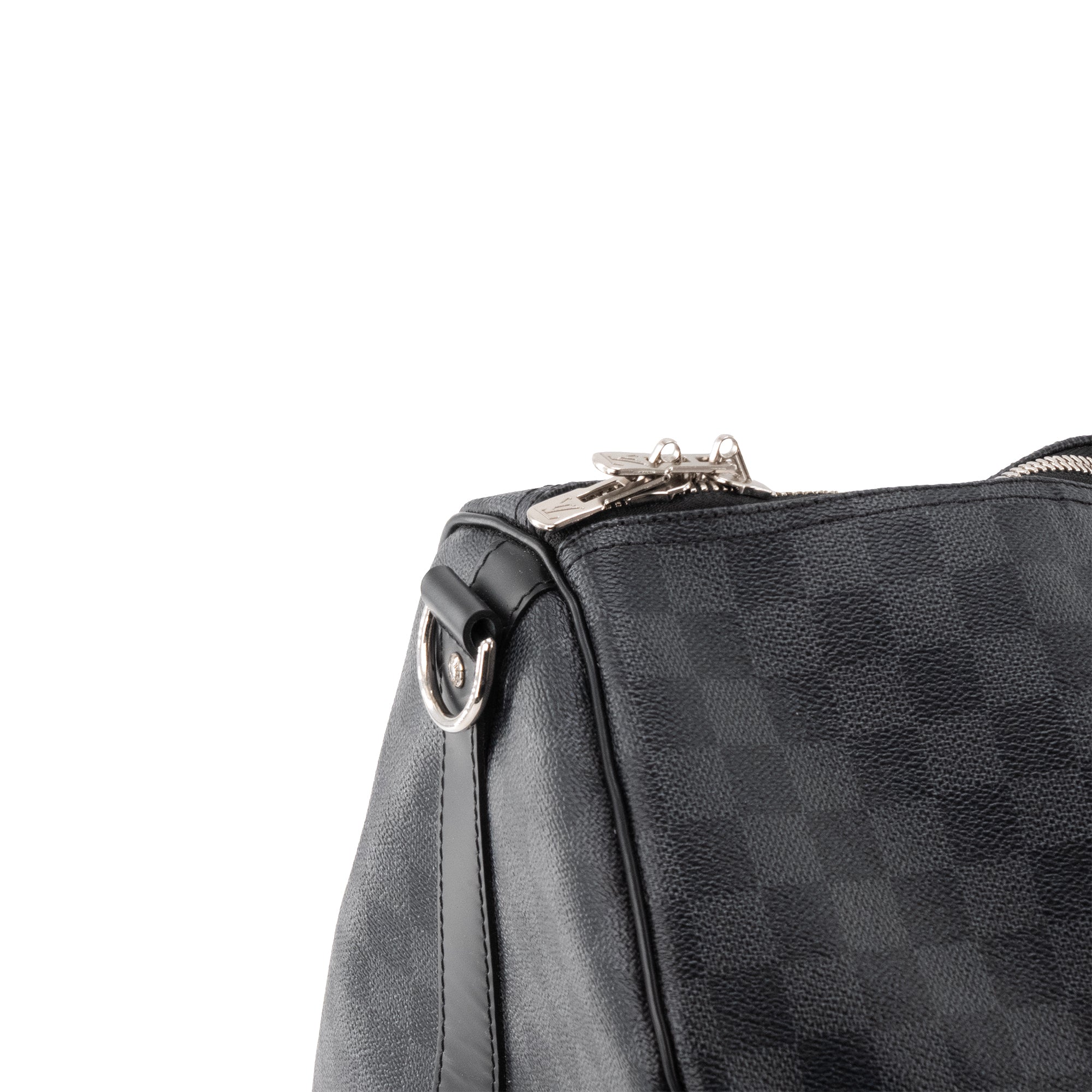 LOUIS VUITTON - Sac de voyage Keepall 55 Louis Vuitton en toile enduite damier graphite édition limitée