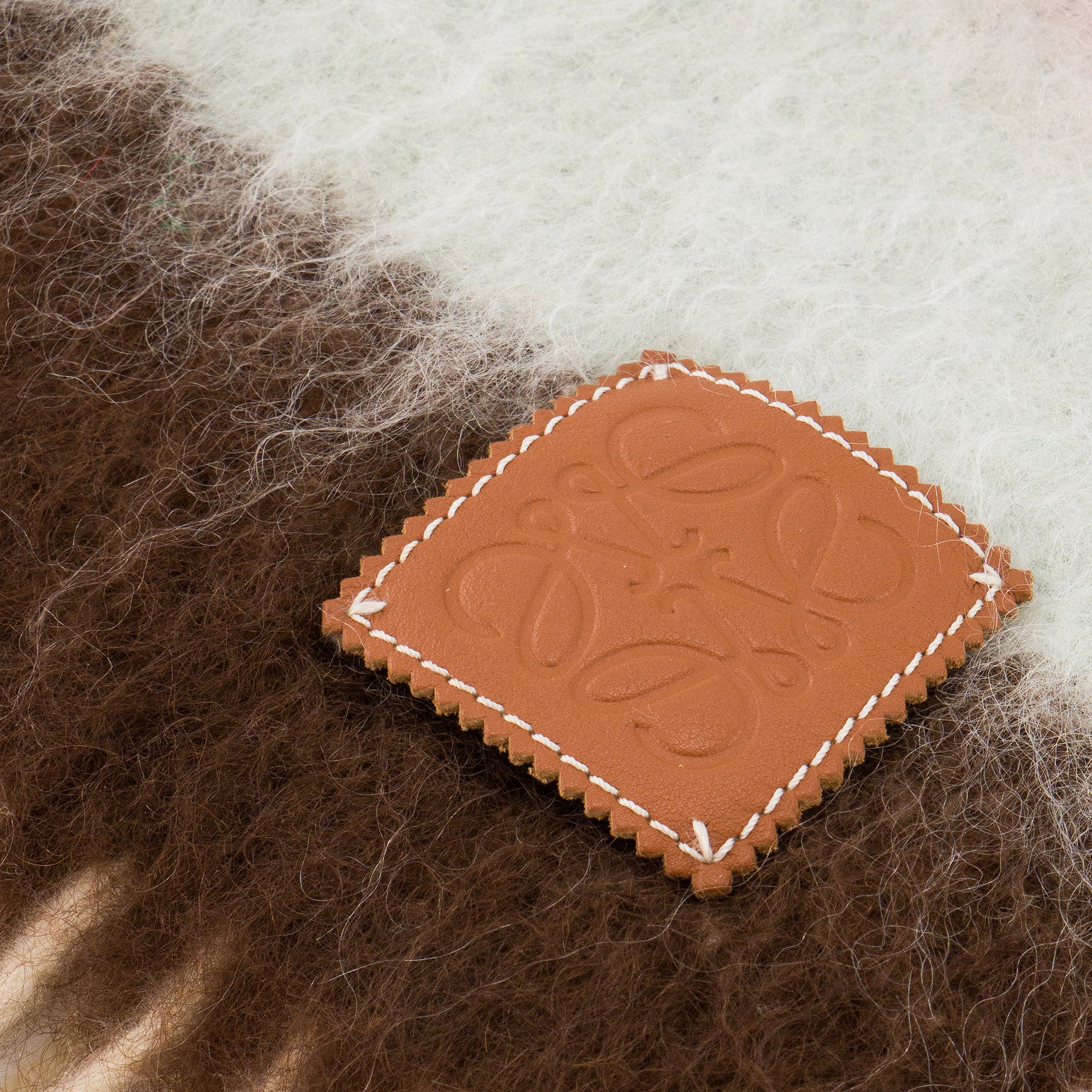 LOEWE - Écharpe Loewe en mohair et laine multicolore