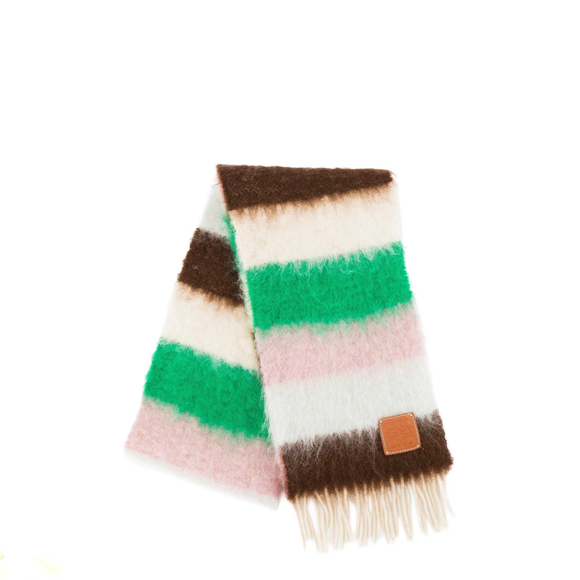 LOEWE - Écharpe Loewe en mohair et laine multicolore