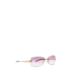 LOEWE - Lunettes de soleil Loewe violette et métal doré