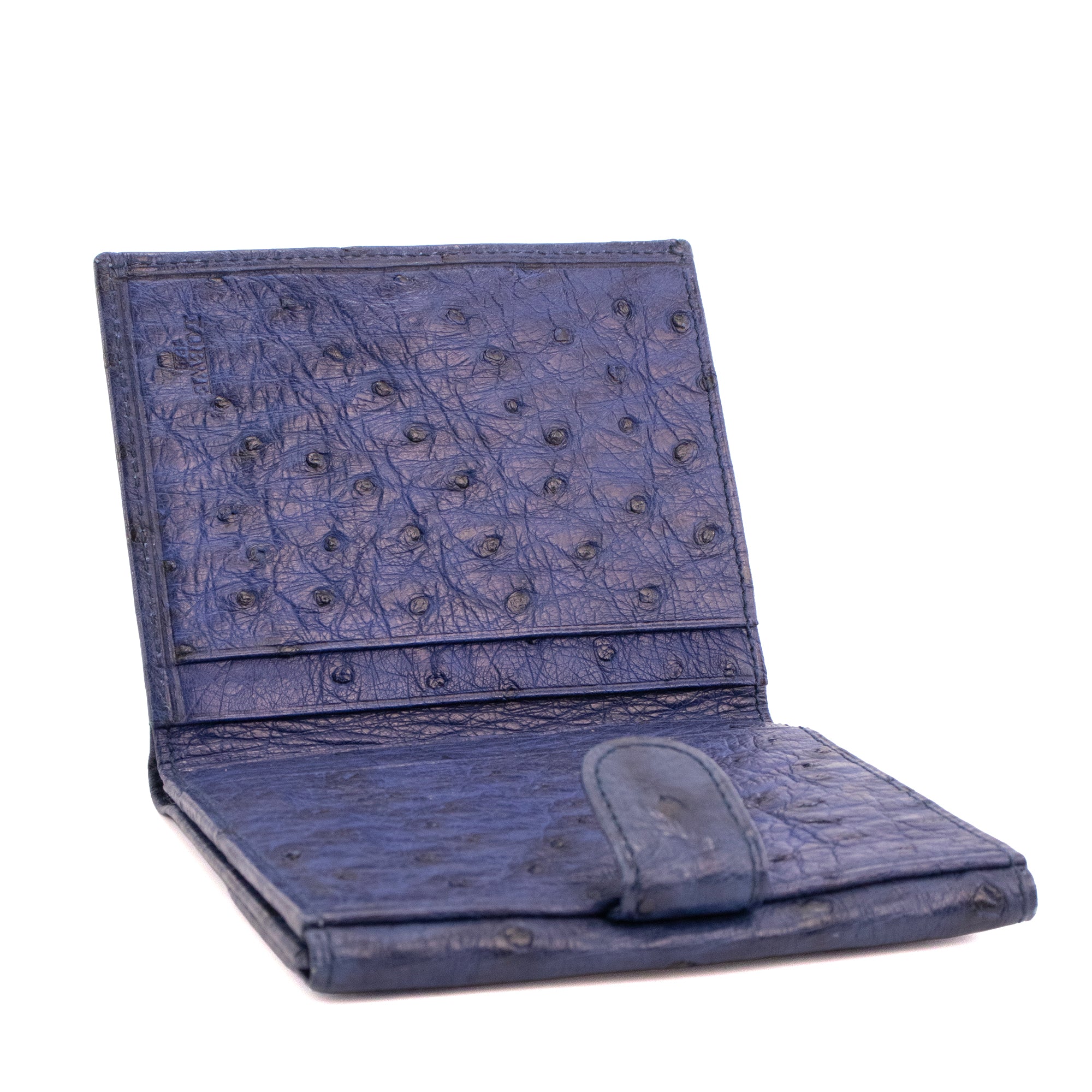 LOEWE - Loewe navy blue ostrich leather purse