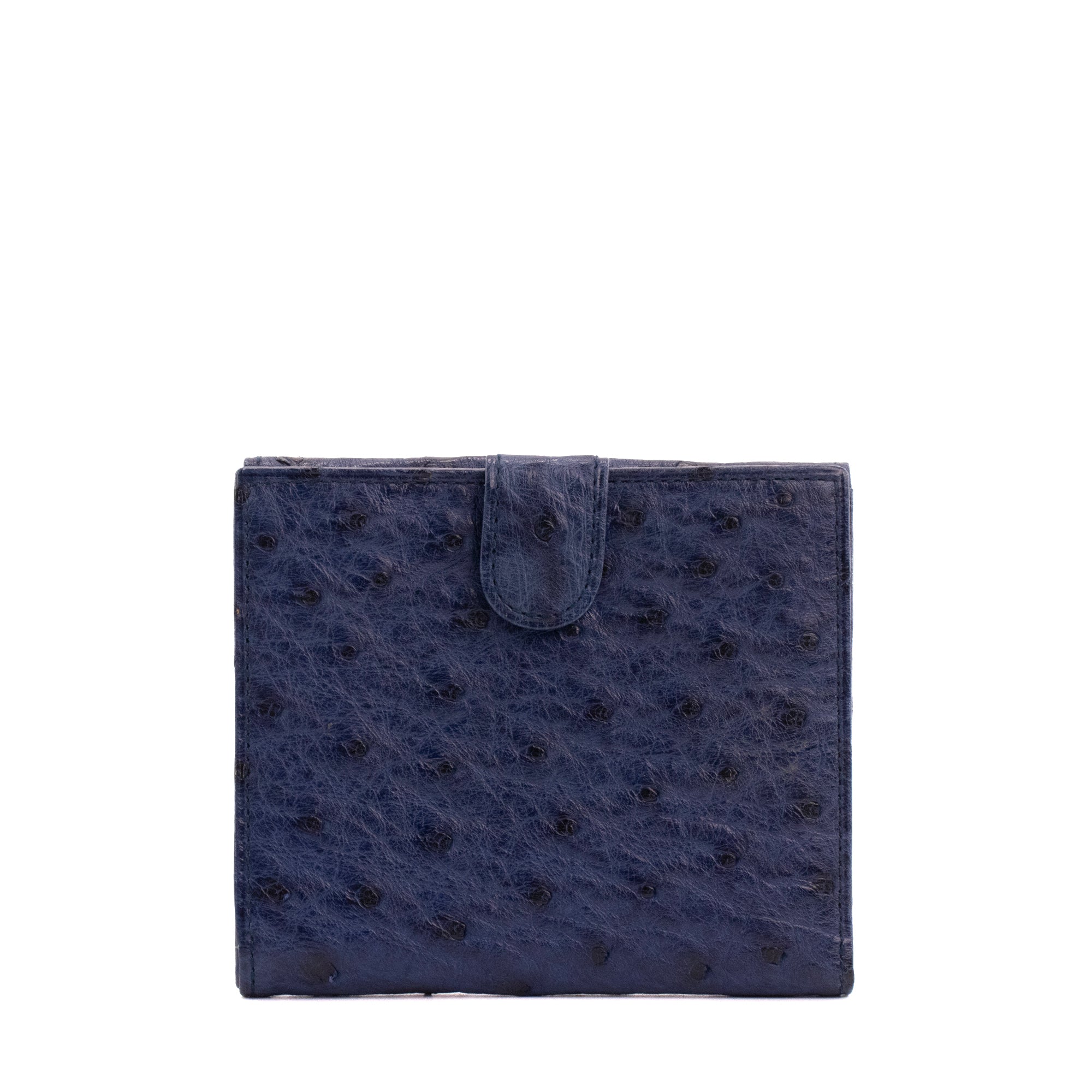 LOEWE - Loewe navy blue ostrich leather purse