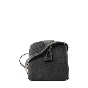 LOEWE - Sac à bandoulière Loewe en cuir grainé bleu marine vintage