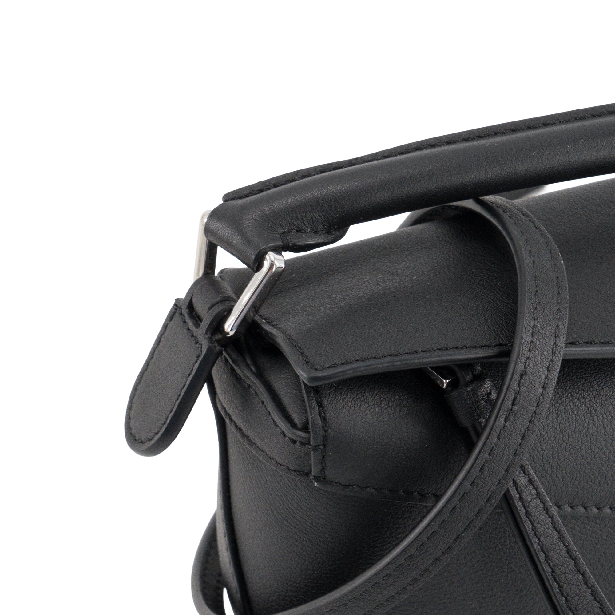 LOEWE - Loewe Mini Puzzle Crossbody Bag in Black Grained Leather