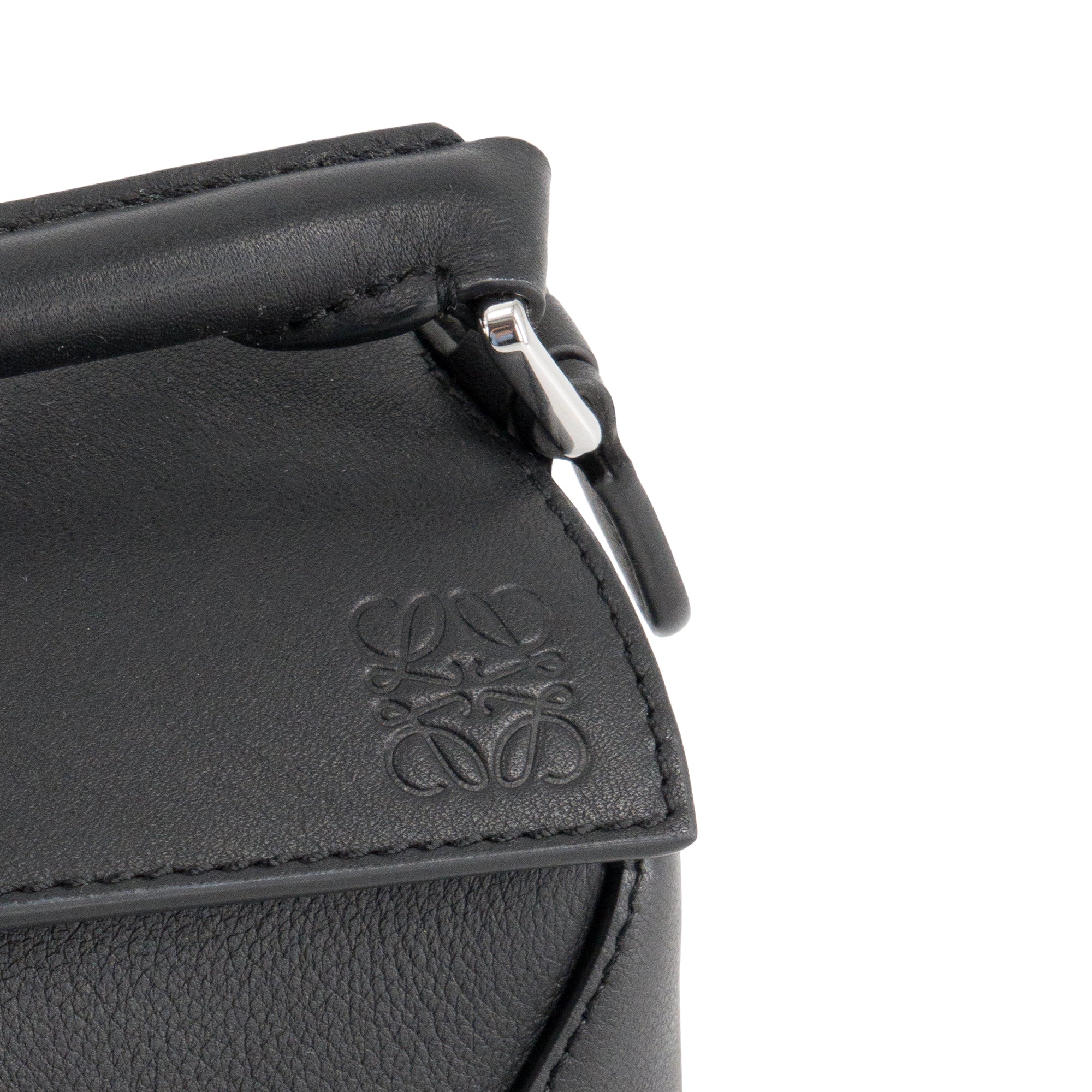 LOEWE - Loewe Mini Puzzle Crossbody Bag in Black Grained Leather