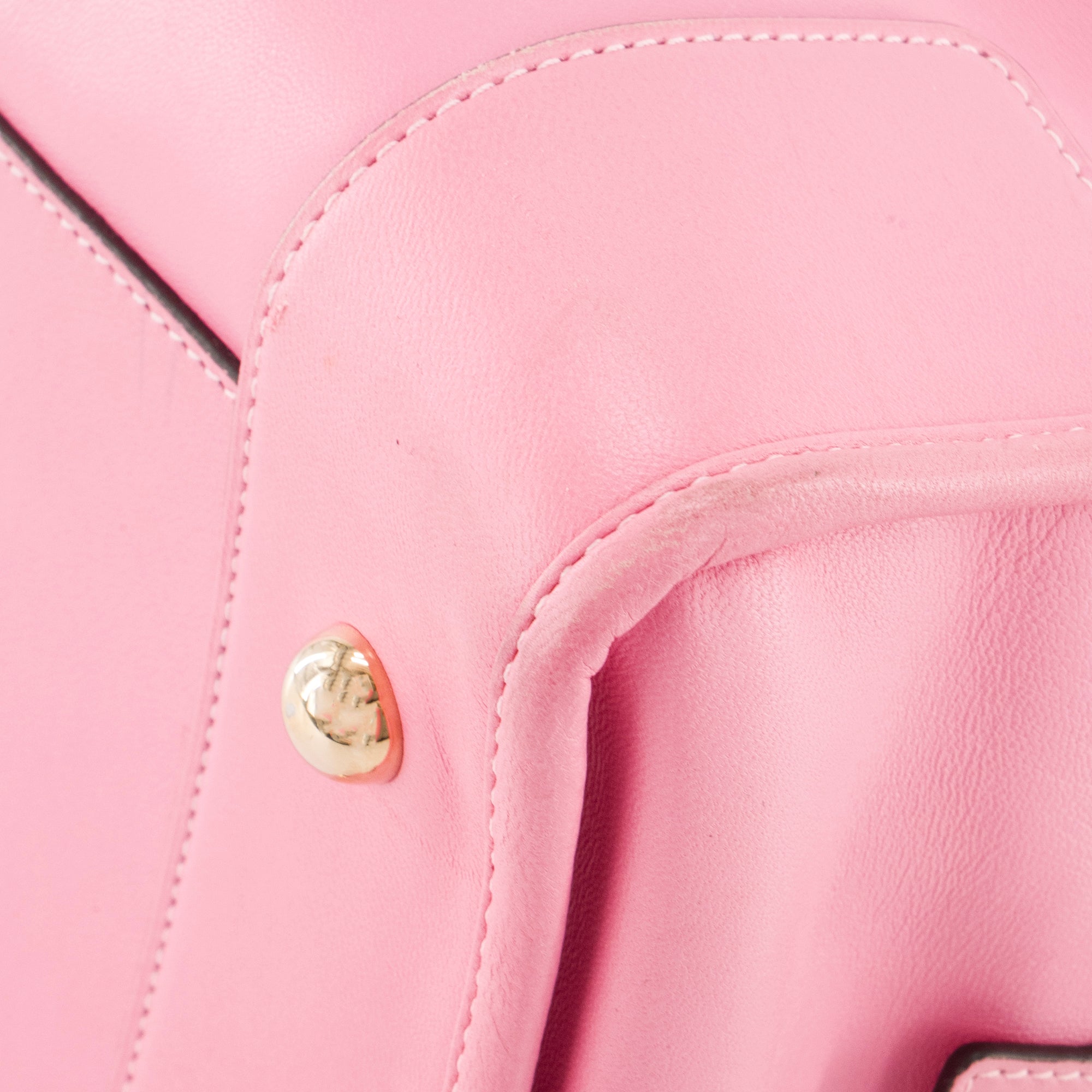 LOEWE - Sac à main Amazona Loewe en cuir lisse rose