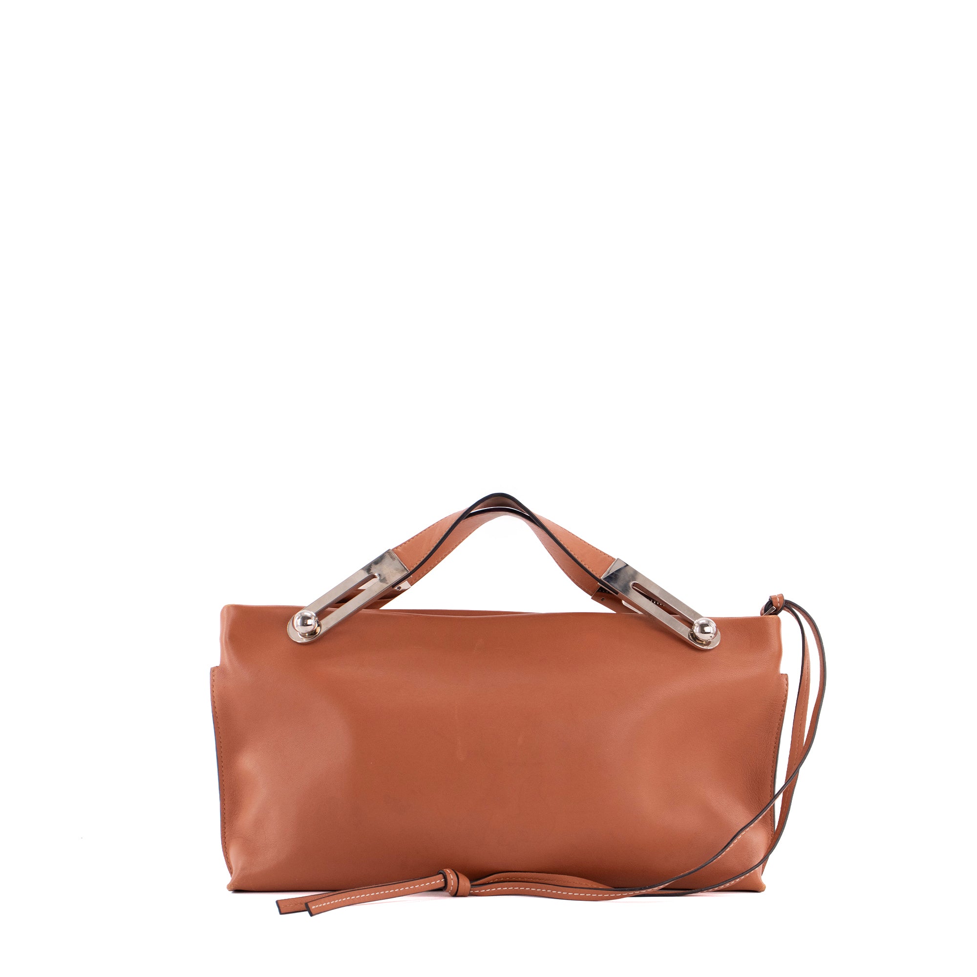 LOEWE - Sac à main Missy Loewe en cuir lisse marron