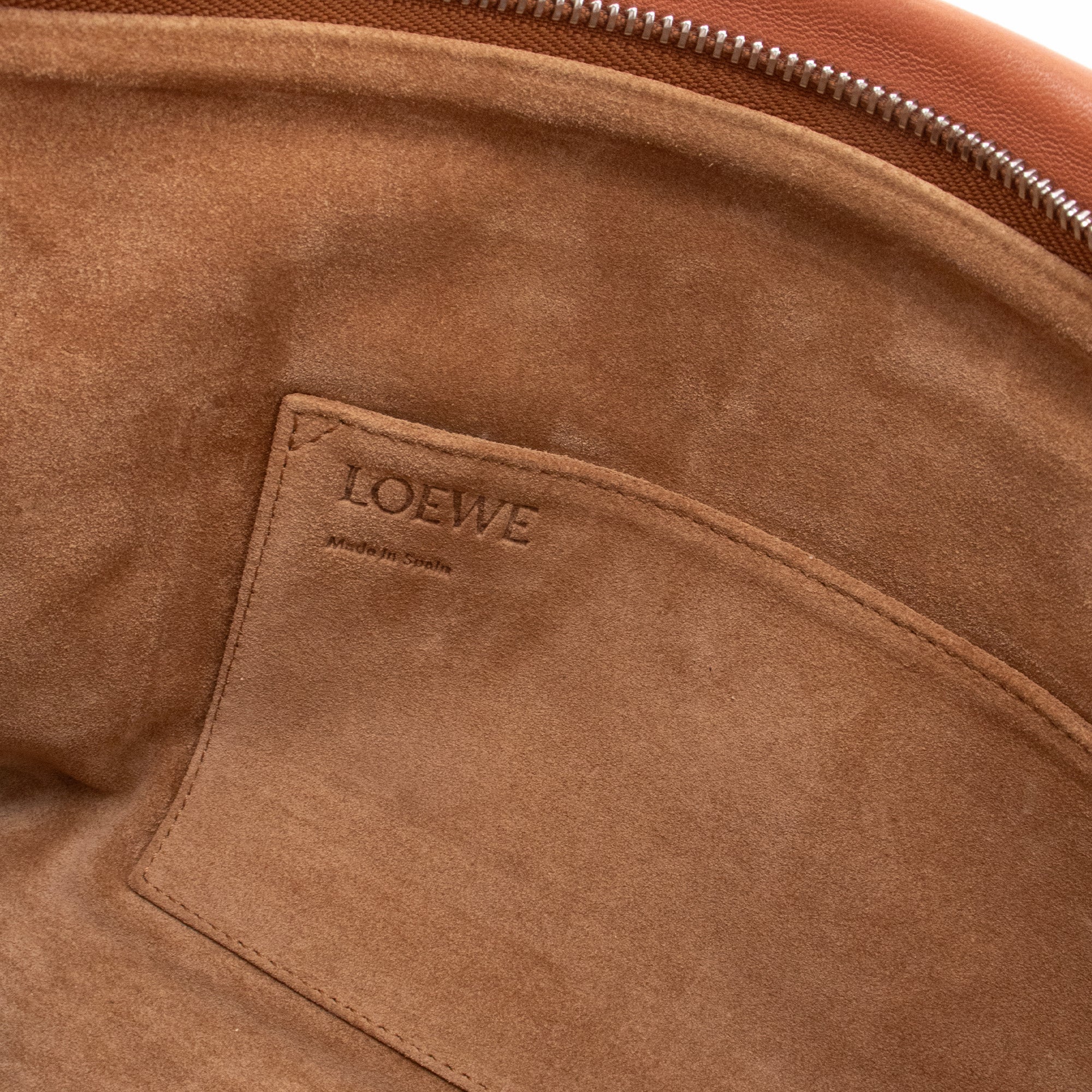 LOEWE - Sac à main Missy Loewe en cuir lisse marron