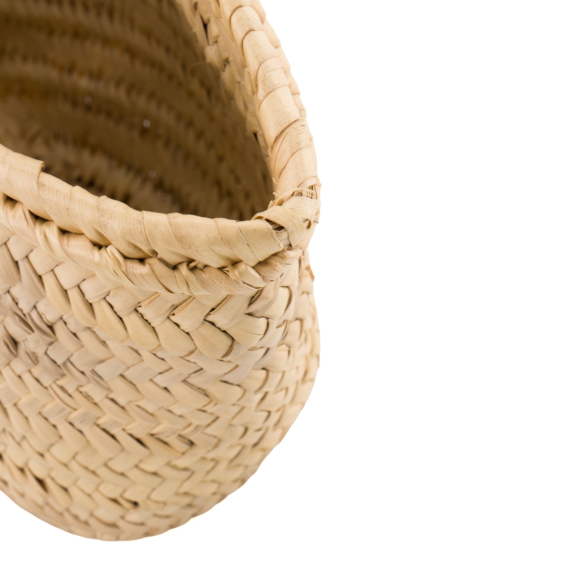 LOEWE - Sac cabas Panier PM Loewe en fibres de palmiers et cuir marron