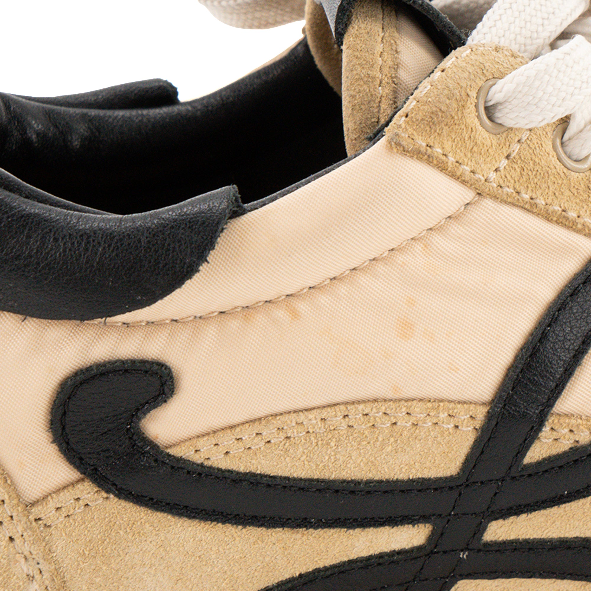 LOEWE - Sneakers Flow Runner 2.0 Loewe en toile et daim beige (T38)